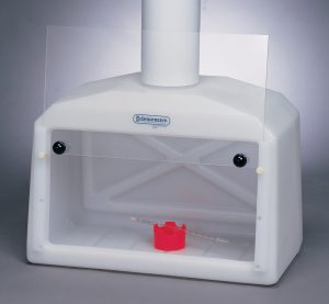 Image: 50000-0002 - Bel-Art Small Molded Polyethylene Benchtop Fume Hood with acrylic sash