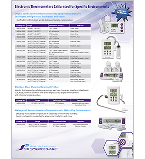 Image: SP Scienceware Electronic Thermometers Calibrated for Specific Environments