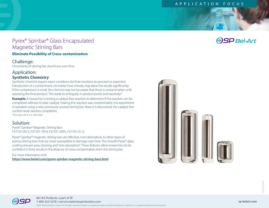 Image:  Pyrex Spinbar Magnetic Stirring Bars _Application Focus