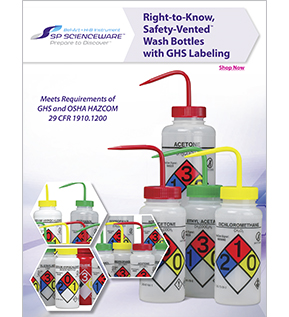 Image: Right-to-Know Safety Vented Wash Bottles with GHS Labeling