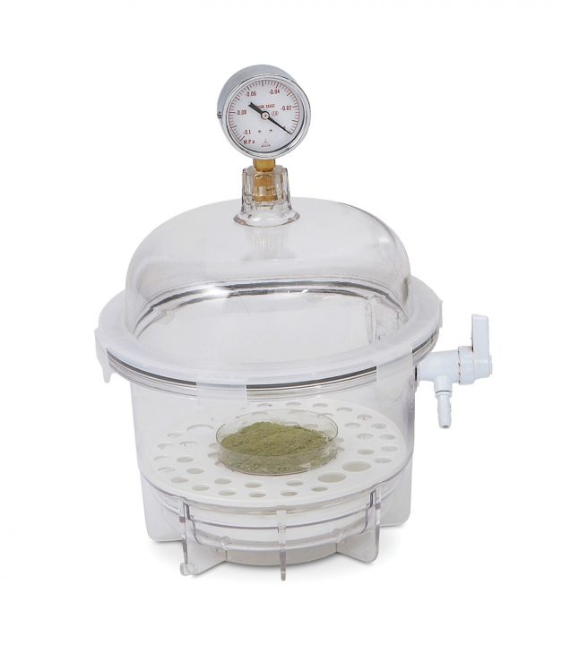 Image: sp bel art lab companion clear polycarbonate round style vacuum desiccator; 6 liter 42400 2021