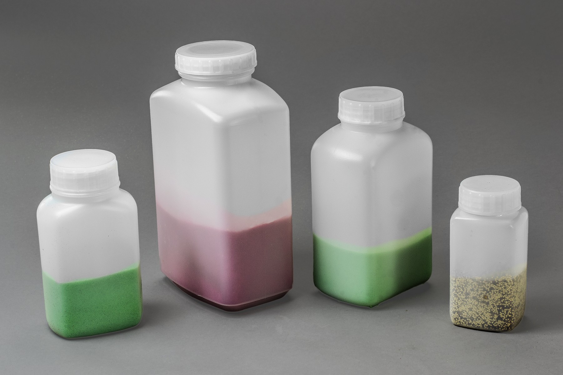 Polystormor Square Edge, Wide-Mouth Bottles