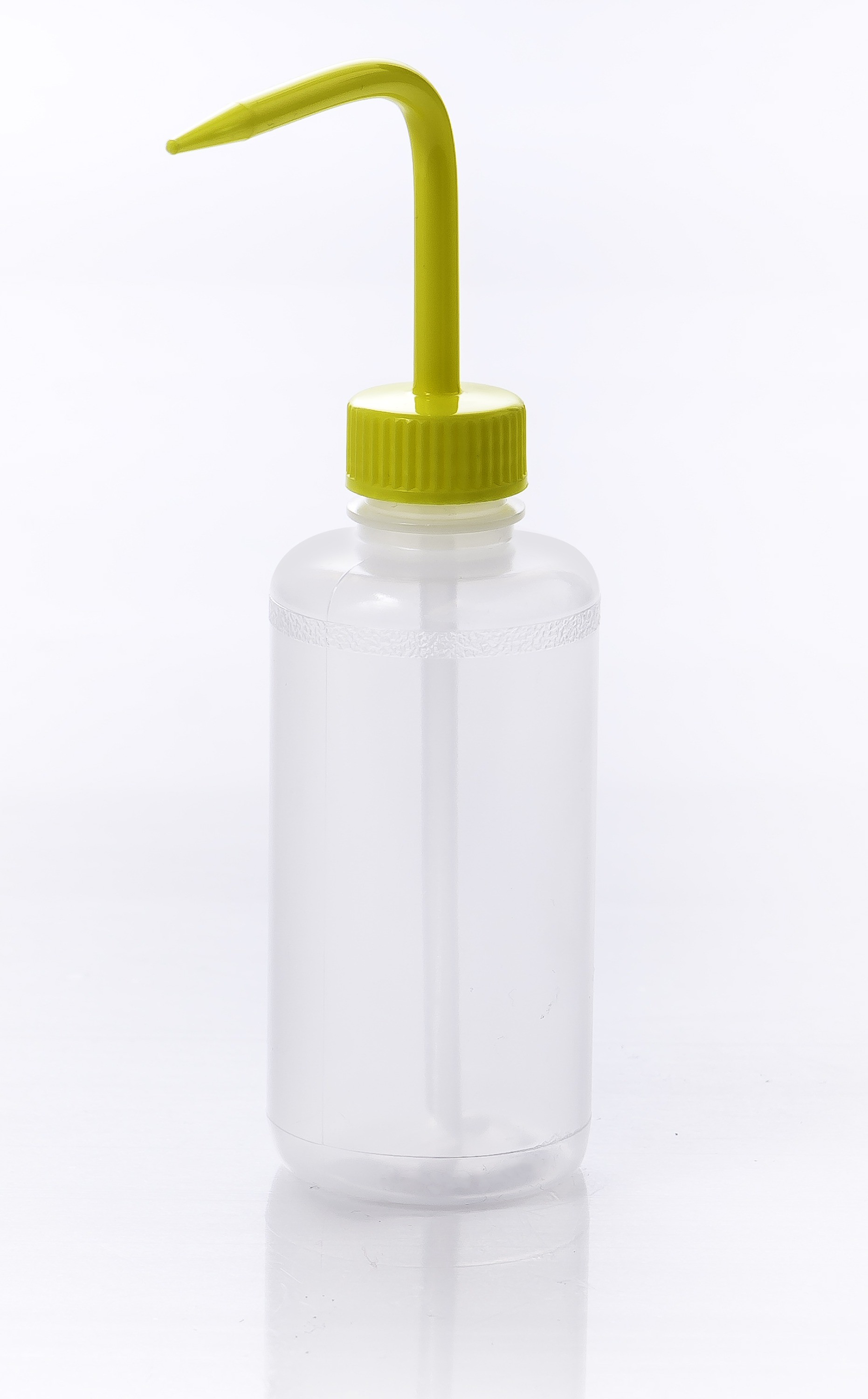 SP Bel-Art Narrow-Mouth 250ml (8oz) Polyethylene Wash Bottles; Yellow Polypropylene Cap, 28mm Closure (Pack of 6)