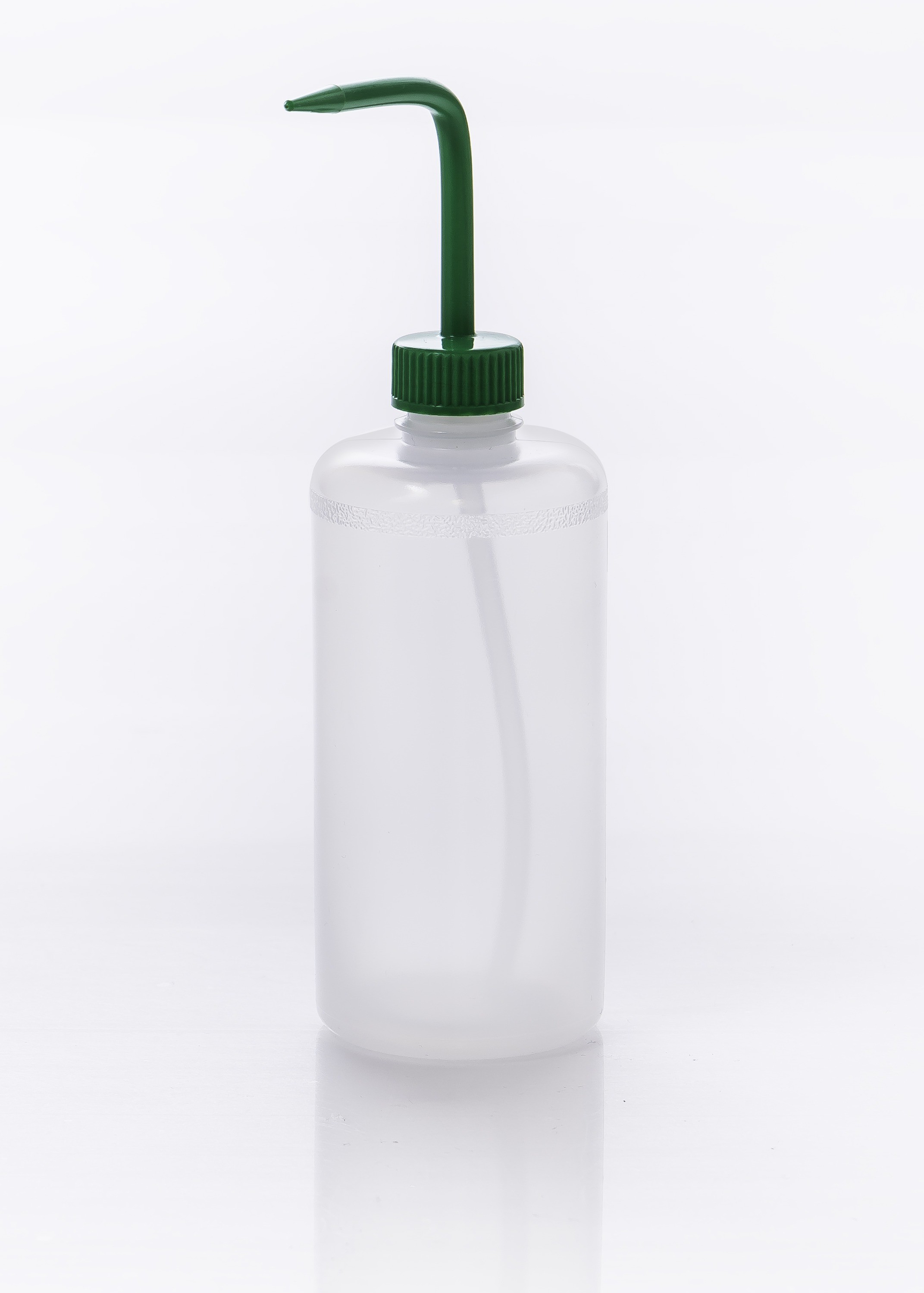 SP Bel-Art Narrow-Mouth 500ml (16oz) Polyethylene Wash Bottles; Green Polypropylene Cap, 28mm Closure (Pack of 6)