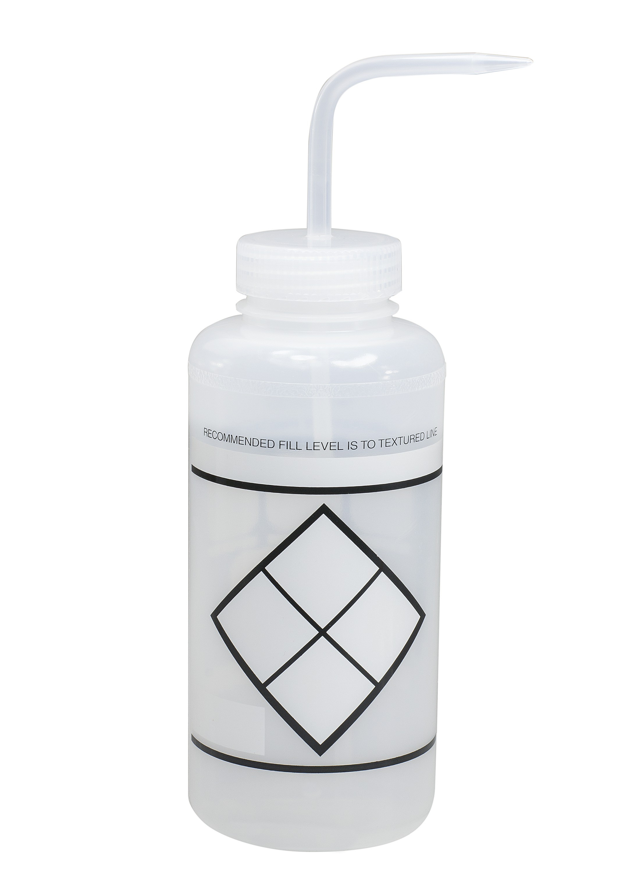SP Bel-Art Safety-Labeled 2-Color LYOB Wide-Mouth Wash Bottles; 1000ml (32oz), Polyethylene w/Natural Polypropylene Cap (Pack of 6)