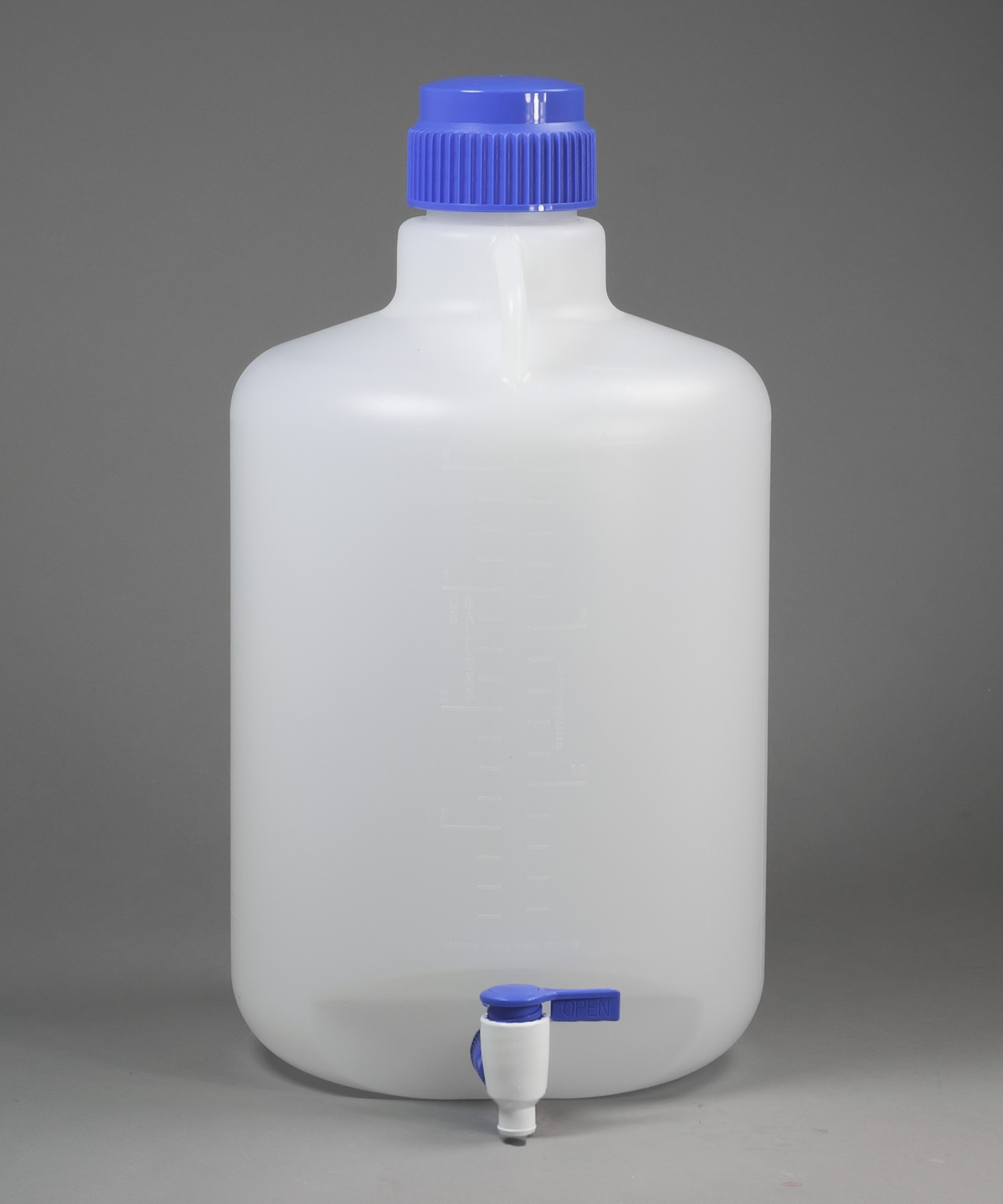 SP Bel-Art Autoclavable Polypropylene Carboy with Spigot; 20 Liters (5.3 Gallons)