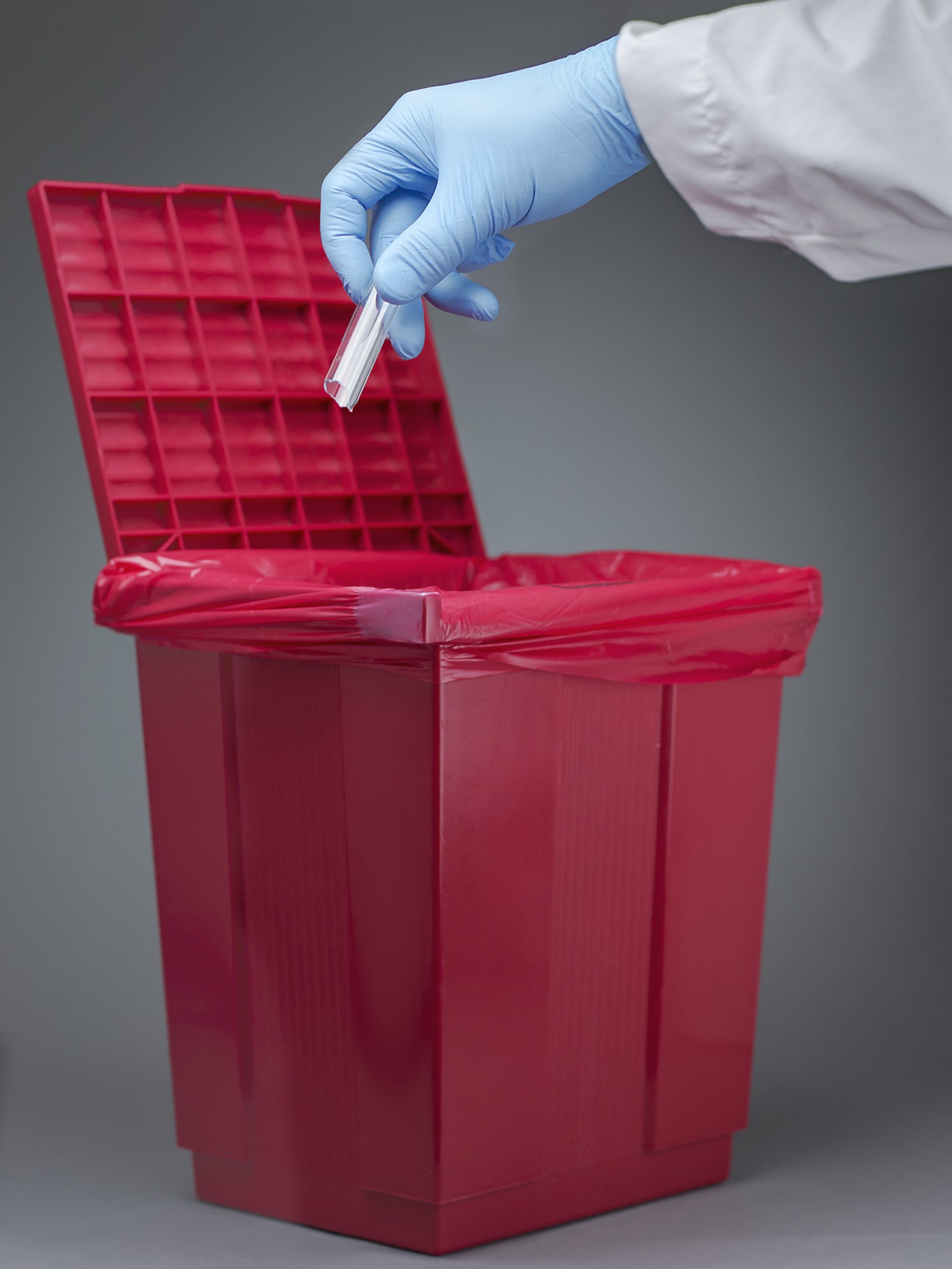 Biohazard Disposal Can with Lift-up Cover
