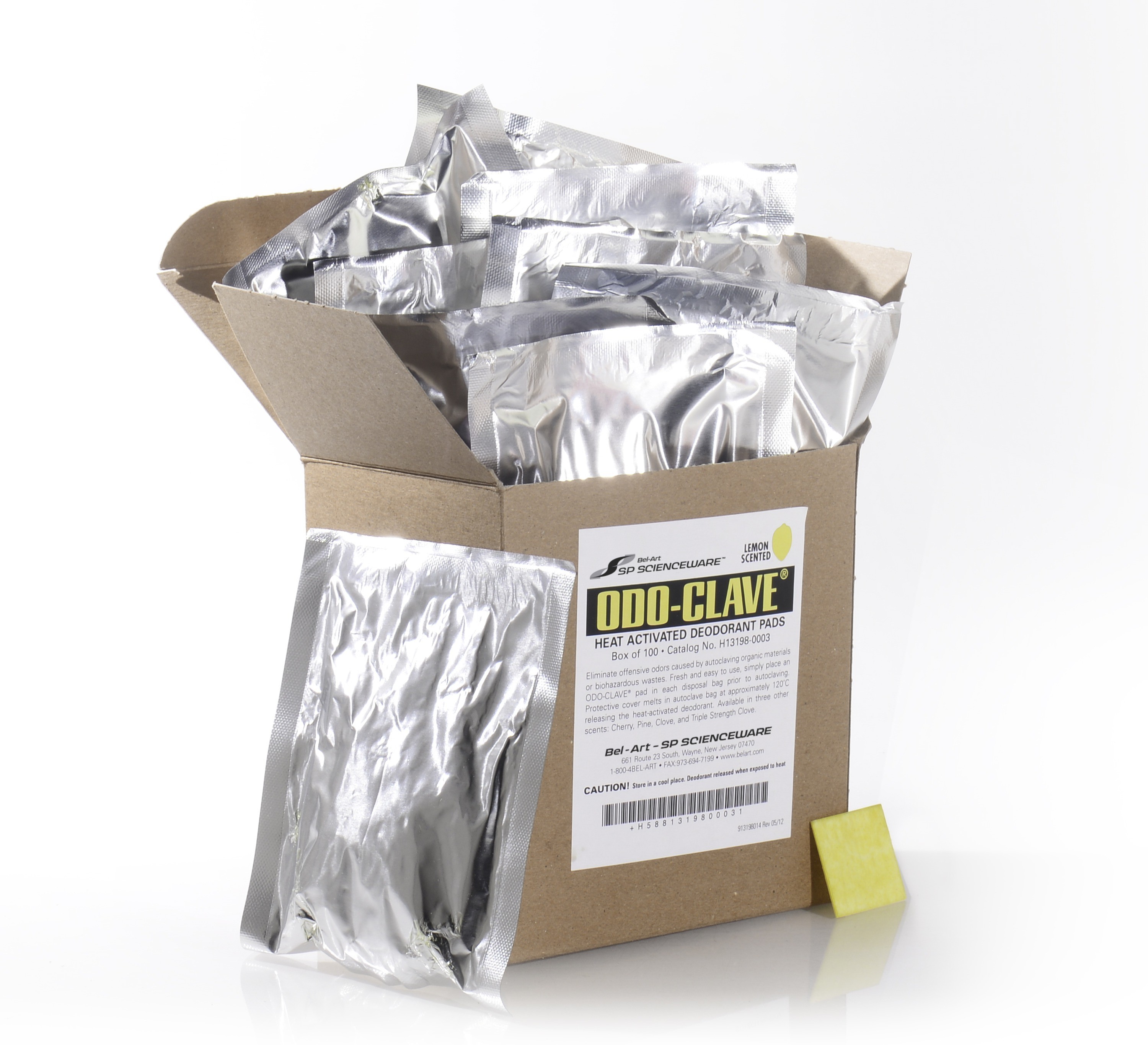 SP Bel-Art Odo-Clave Autoclave Deodorizer; Lemon Scent (Pack of 100)