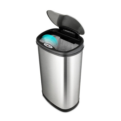 SP Bel-Art Touch Free Stainless Steel 13.2 Gallon Automatic Waste Can