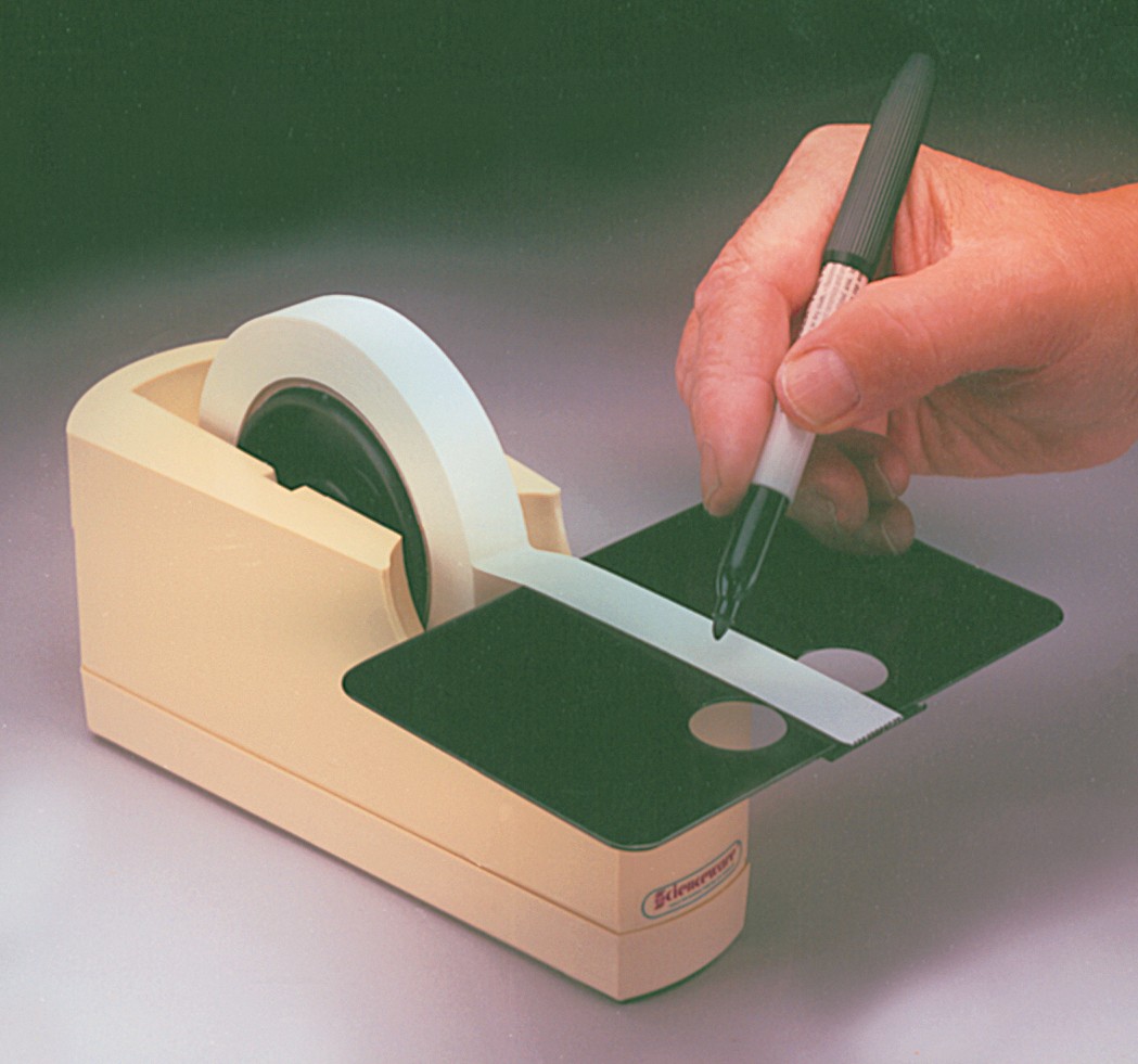 Write-On Single Roll Label Tape Dispenser