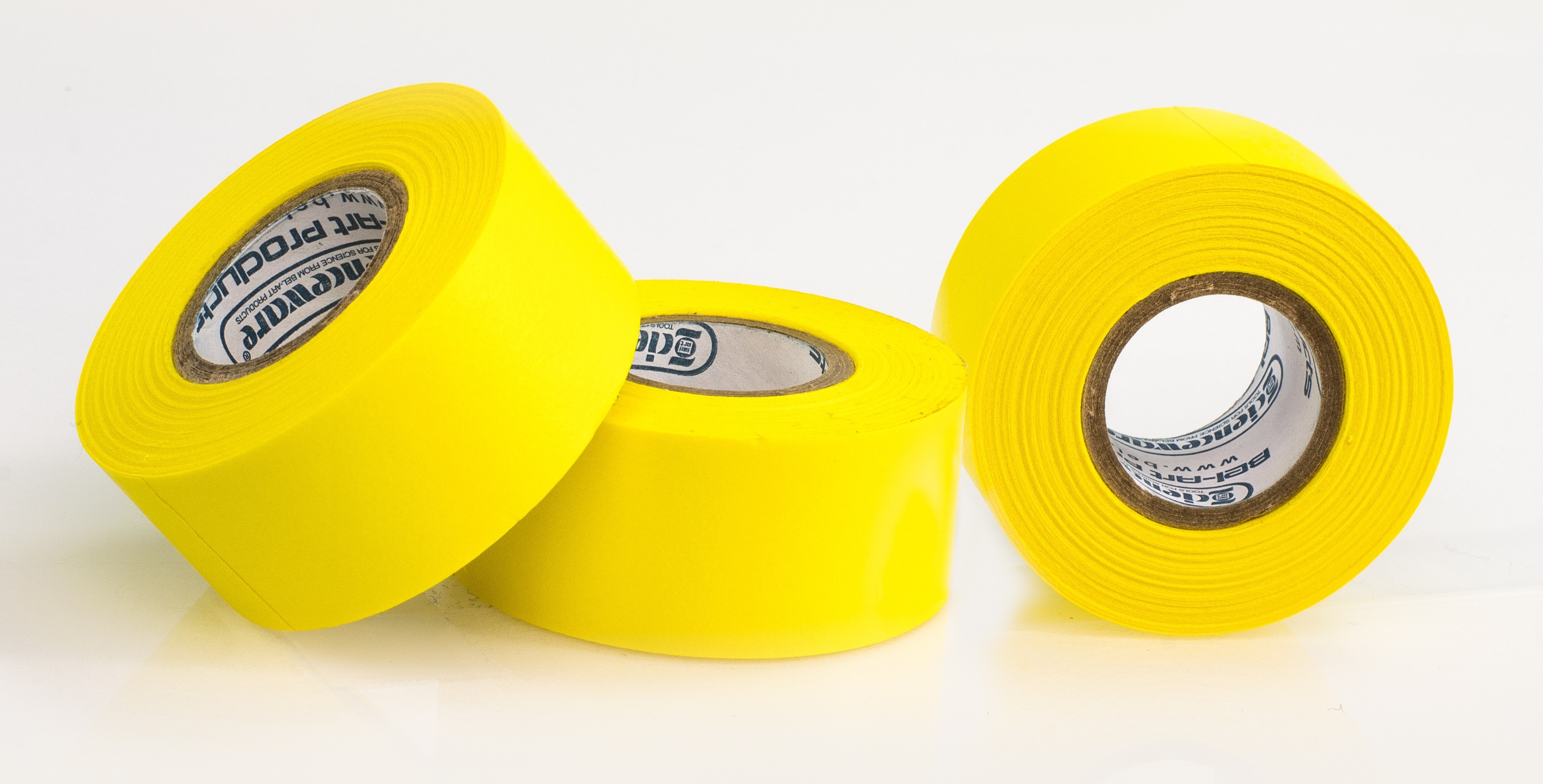 SP Bel-Art Write-On Yellow Label Tape; 15yd Length, 1 in. Width, 1 in. Core (Pack of 3)