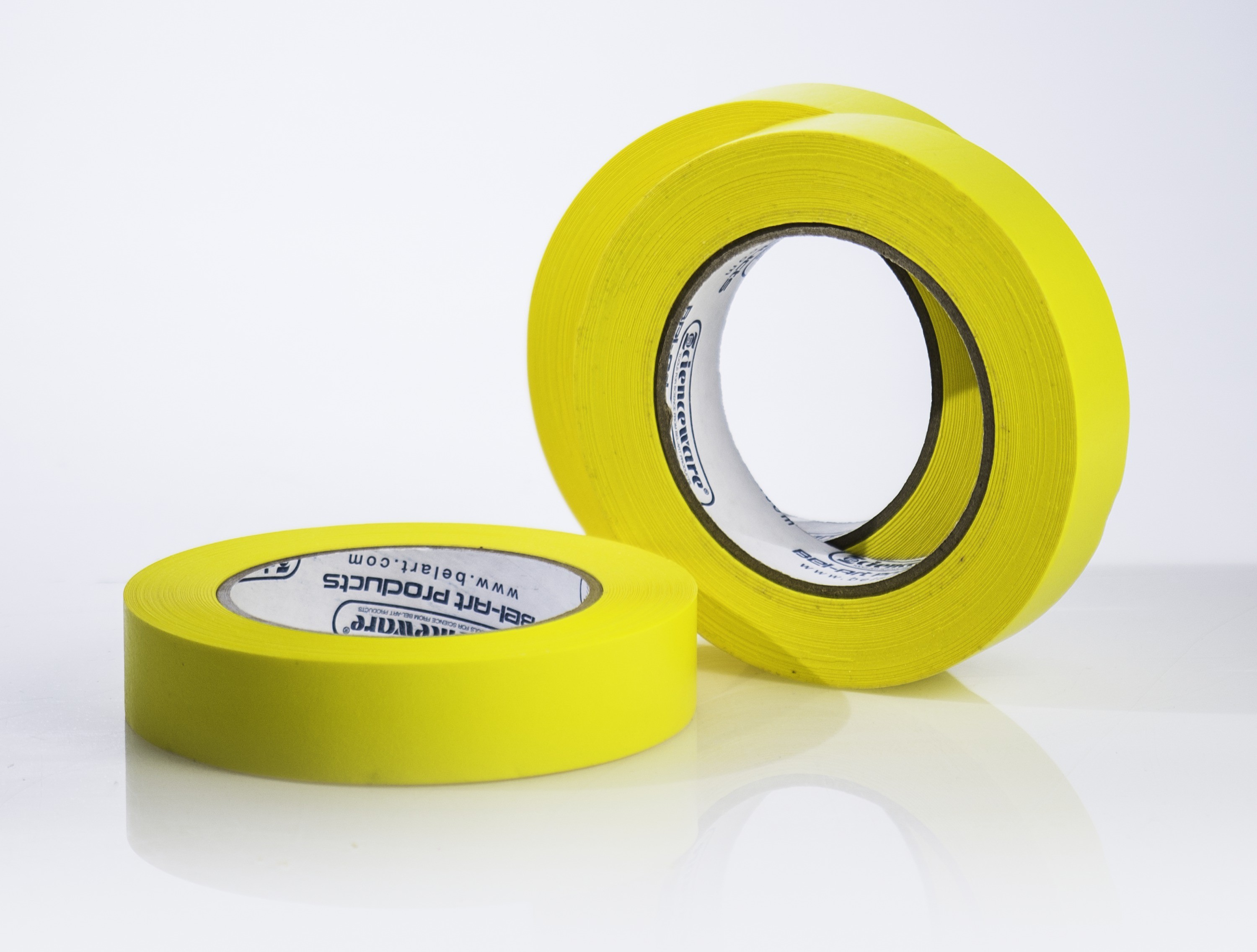 SP Bel-Art Write-On Yellow Label Tape; 40yd Length, 1 in. Width, 3 in. Core (Pack of 3)