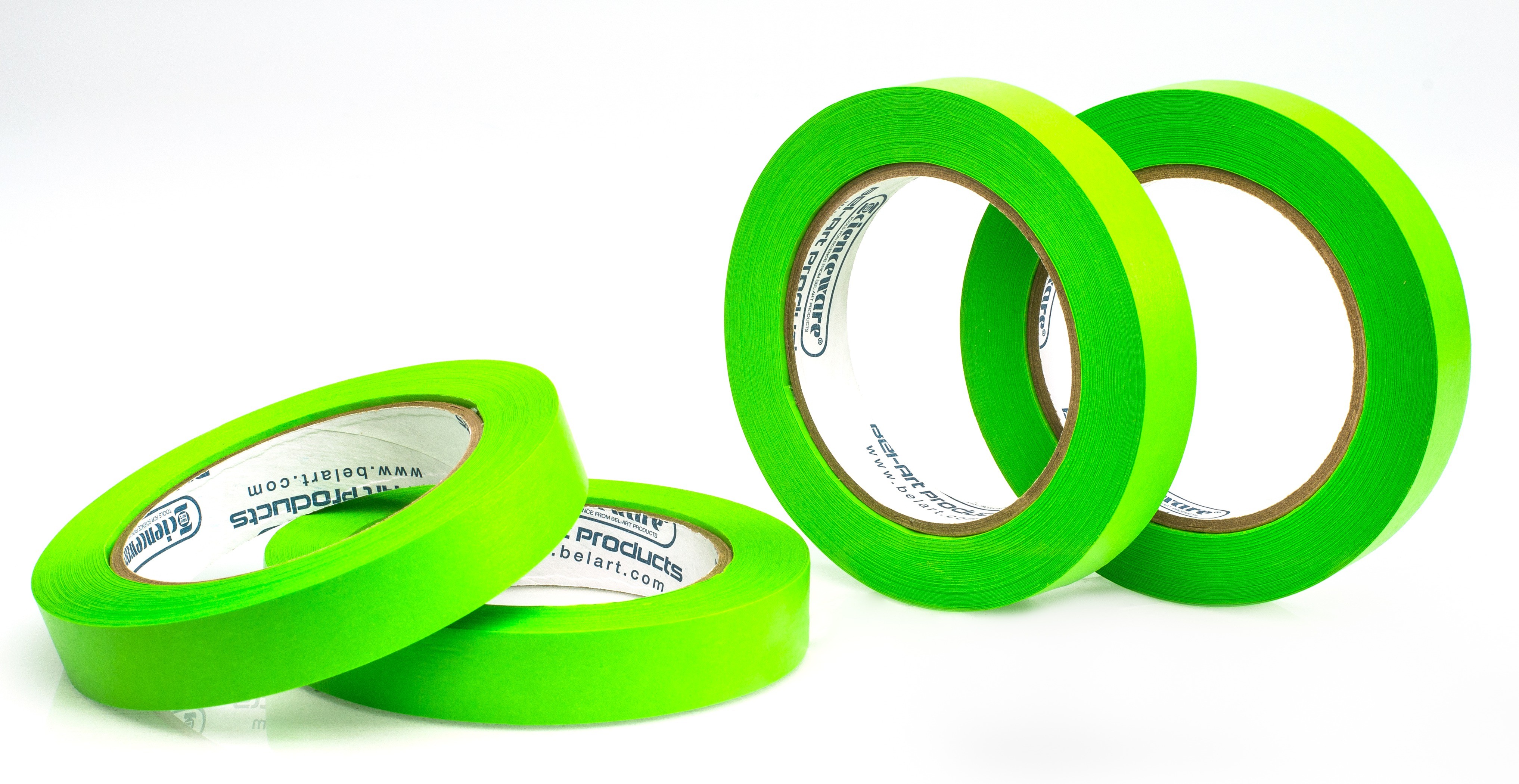 SP Bel-Art Write-On Green Label Tape; 40yd Length, ³/₄ in. Width, 3 in. Core (Pack of 4)