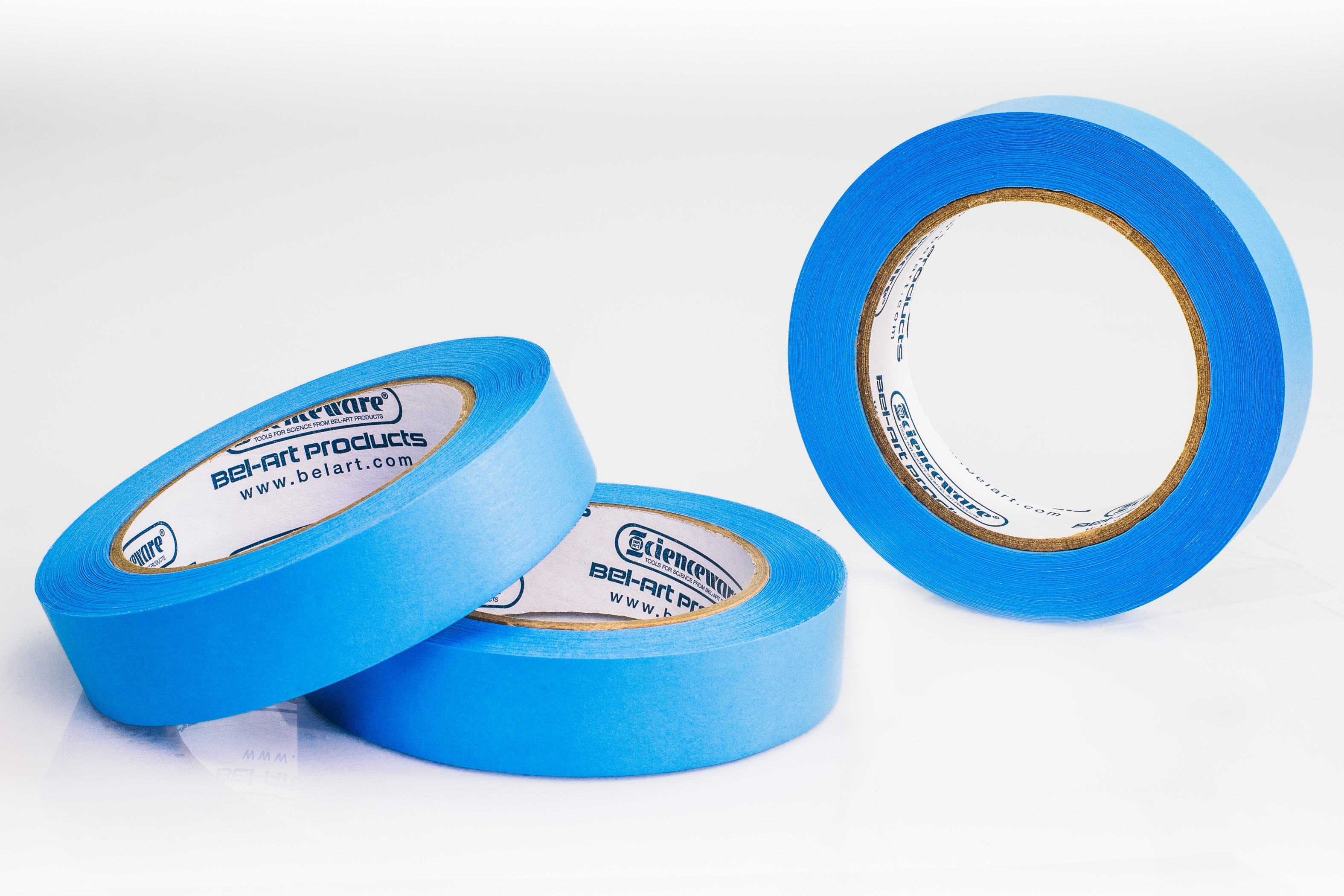 SP Bel-Art Write-On Blue Label Tape; 40yd Length, 1 in. Width, 3 in. Core (Pack of 3)