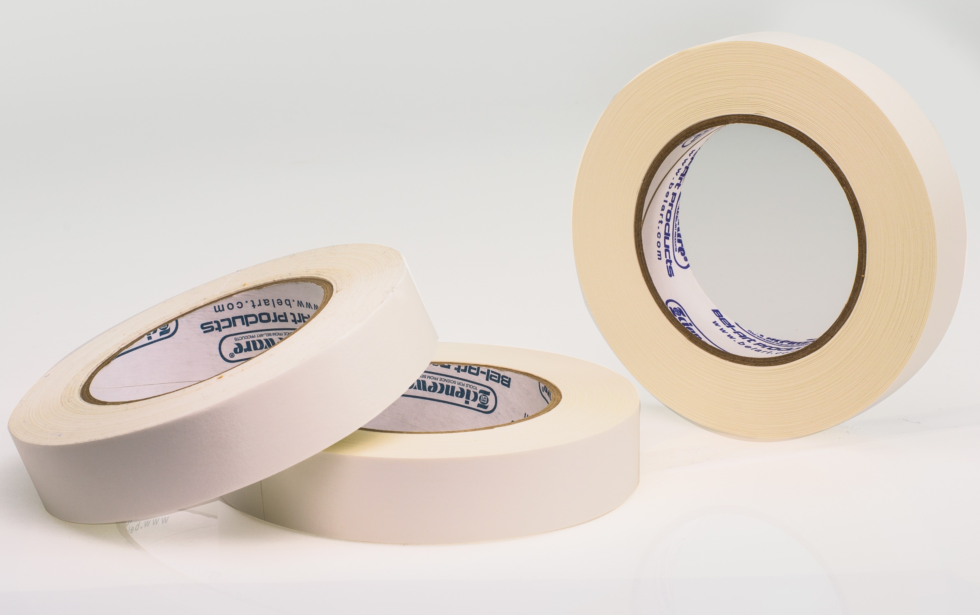 SP Bel-Art Write-On White Label Tape; 60yd Length, 1 in. Width, 3 in. Core (Pack of 3)