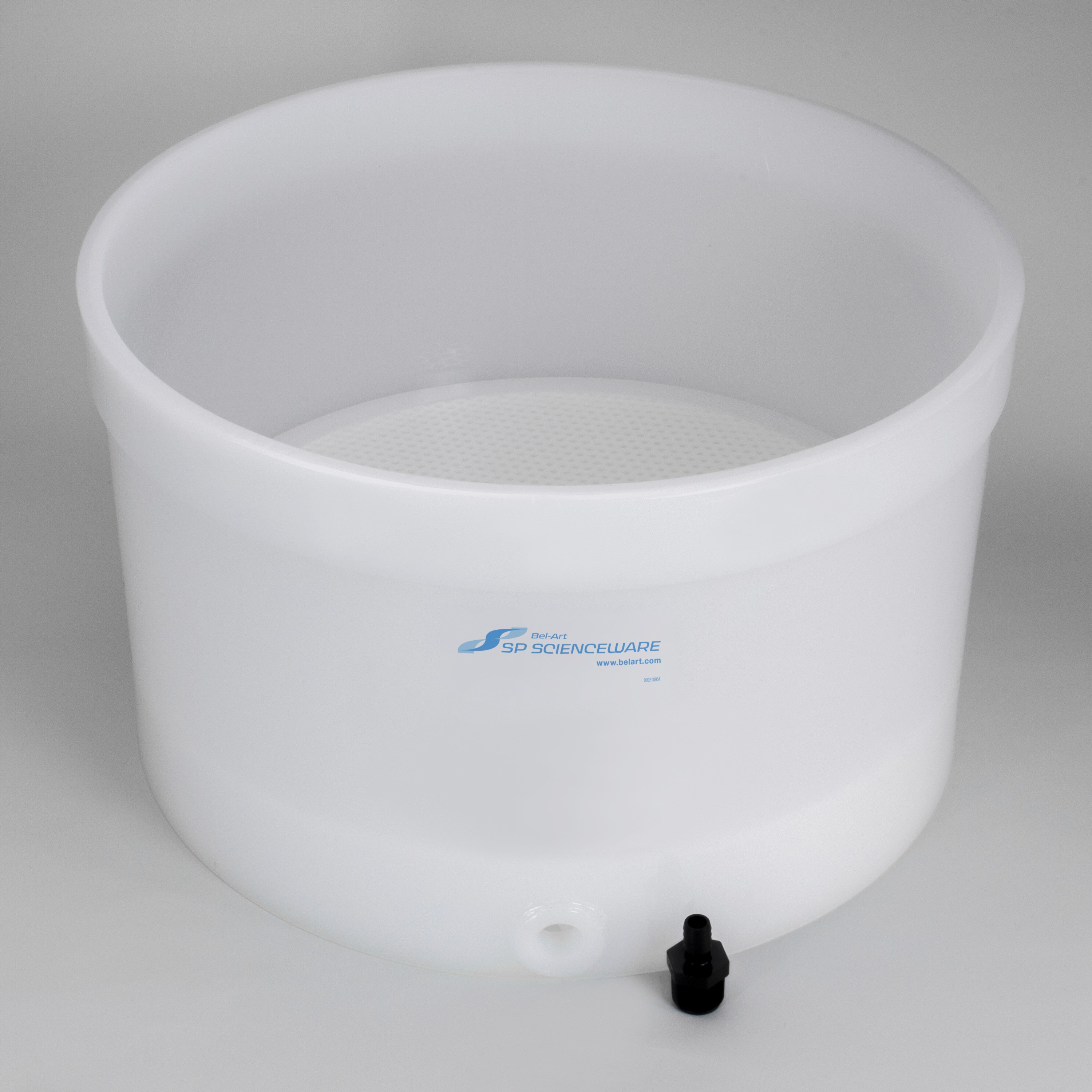 SP Bel-Art Polyethylene Buchner Table-Top Funnel with Perforated Fixed Plate; 18 in. I.D., 11.5 in. Height