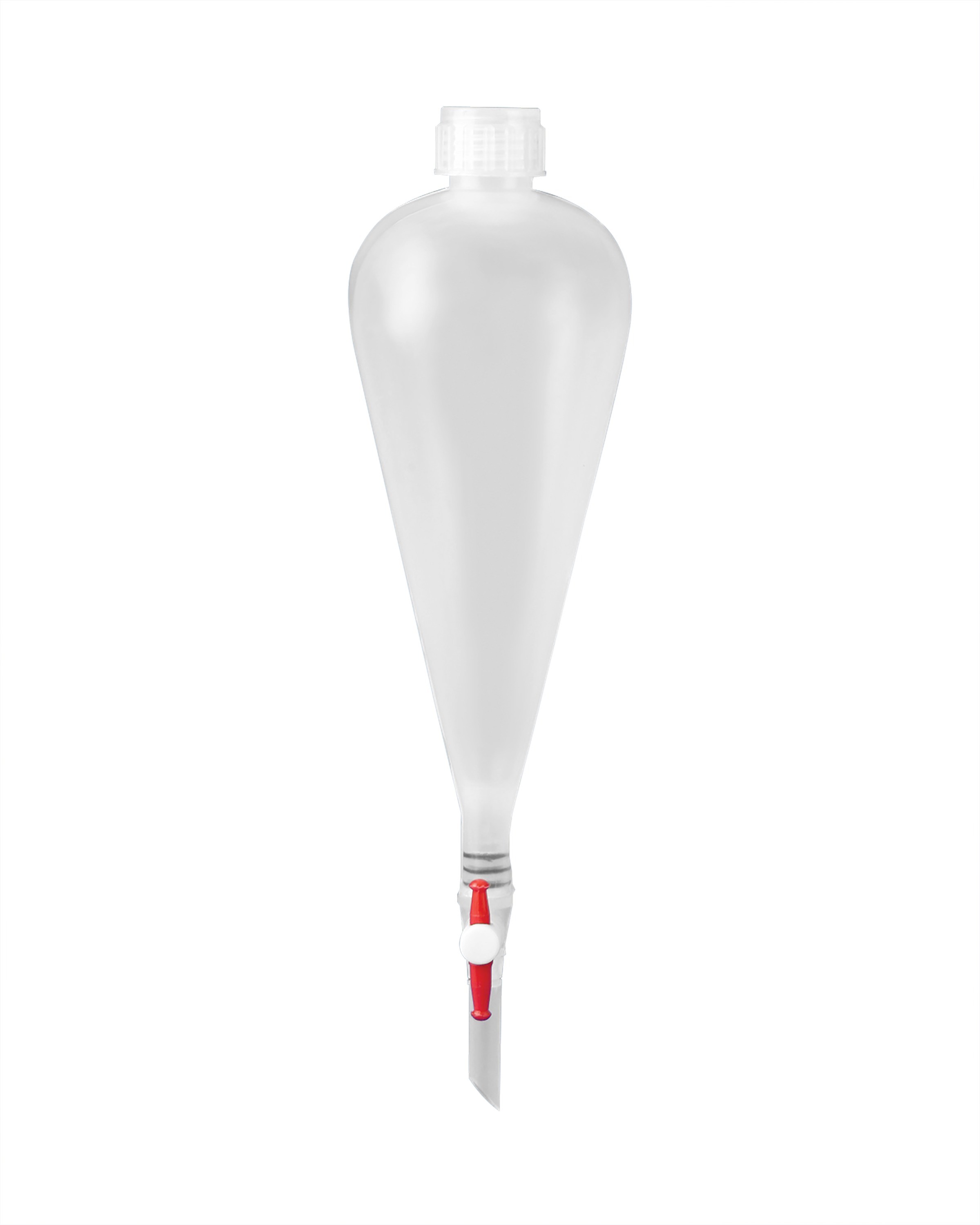 SP Bel-Art Polypropylene 250ml Squibb Pear-Shaped Separatory Funnel