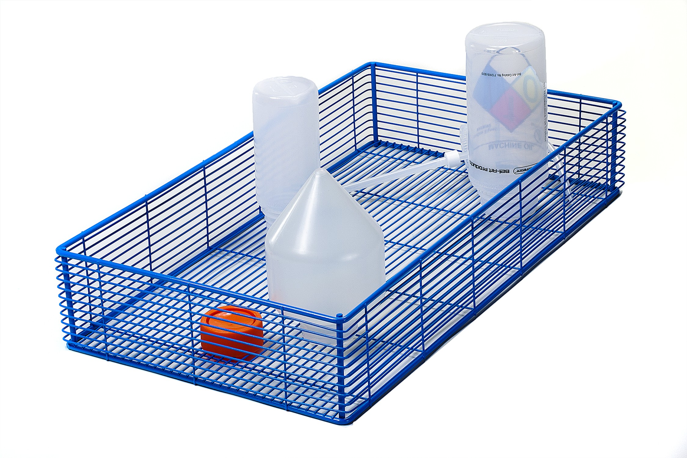 SP Bel-Art Poxygrid Steel Wire Basket; 20 x 11 x 3½ in.