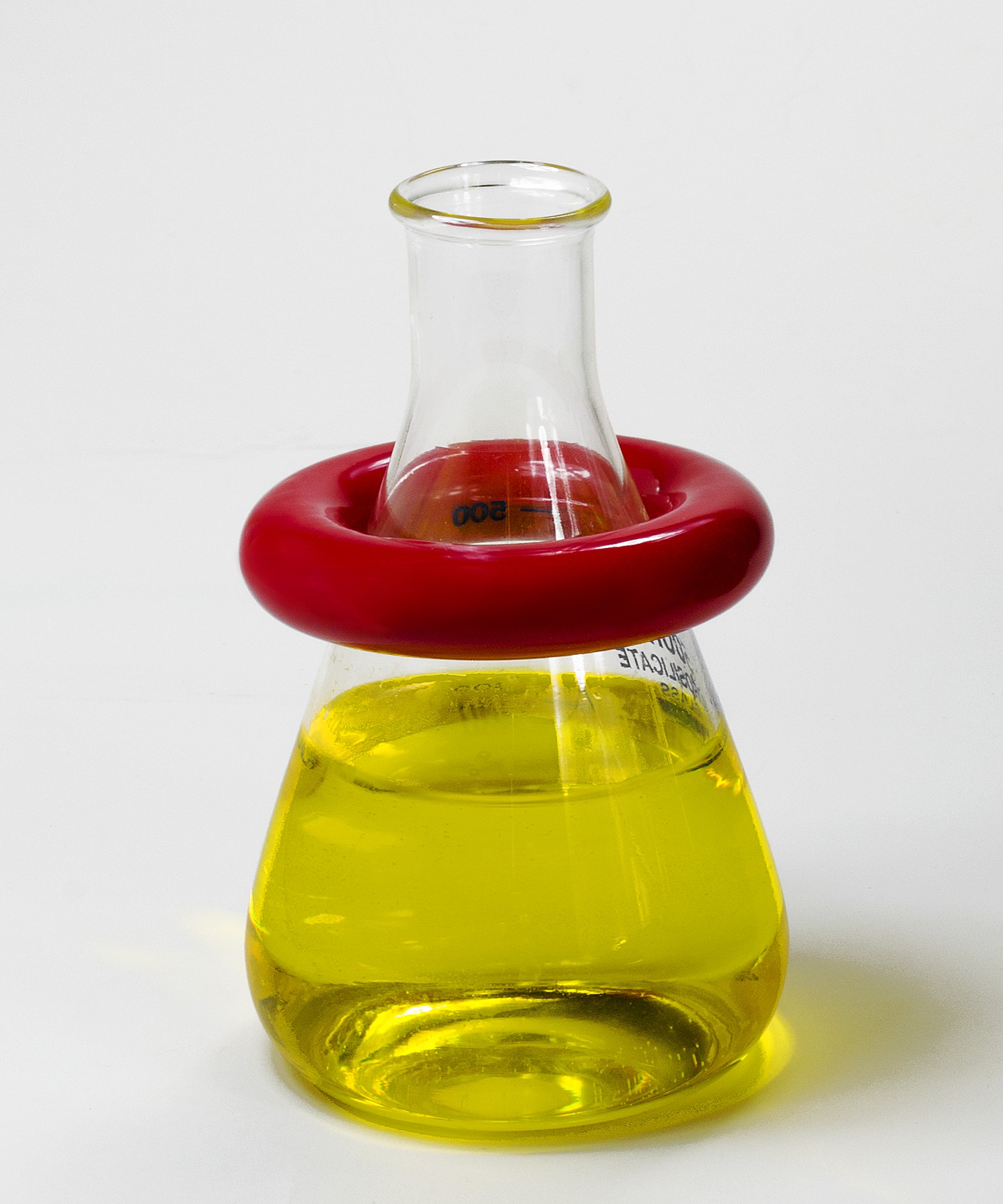 SP Bel-Art Round 1.5lb Lead Ring Flask Weight with Vikem Vinyl Coating; For 500-2000ml Flasks