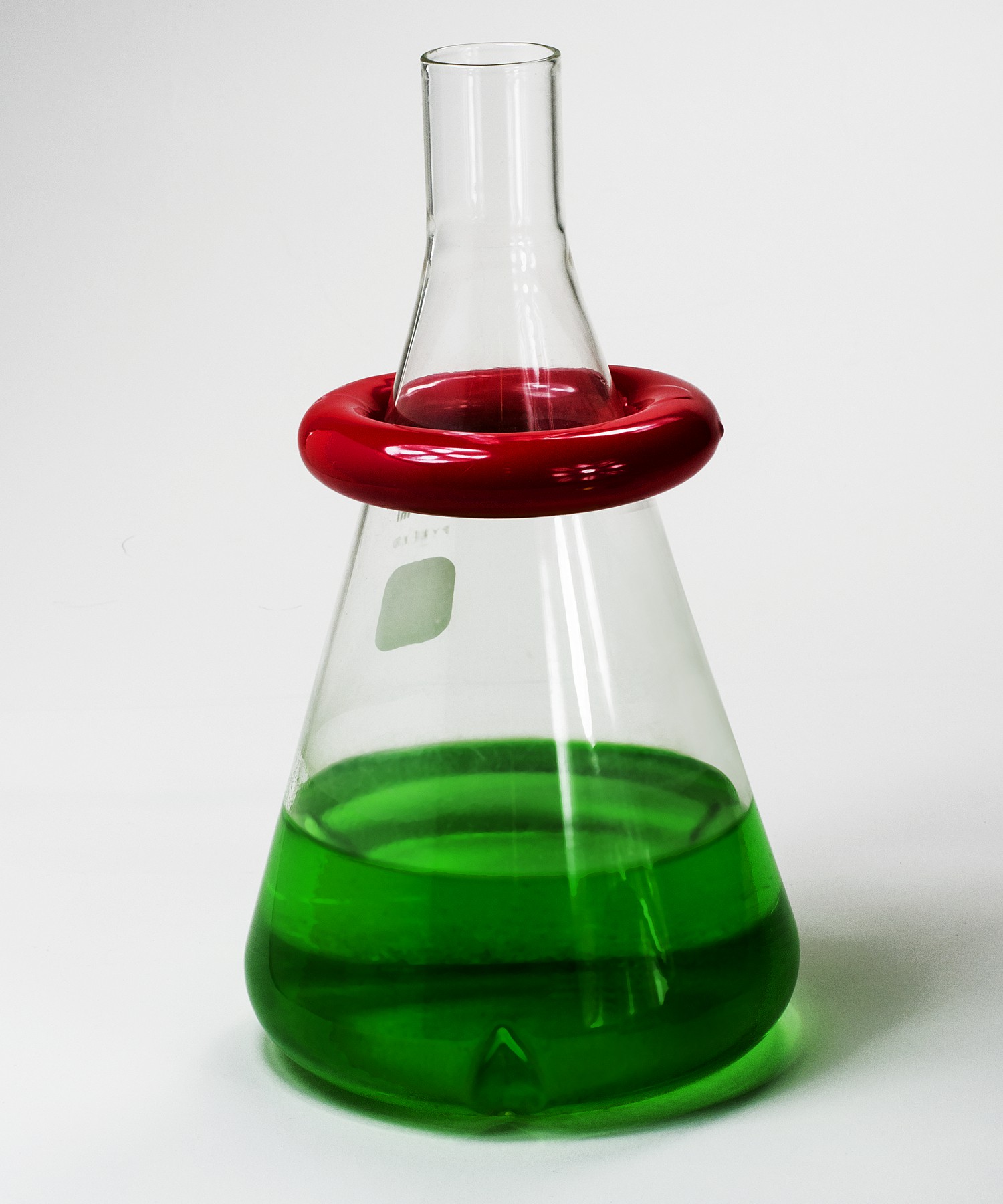 SP Bel-Art Round 2.0lb Lead Ring Flask Weight with Vikem Vinyl Coating; For 1000-4000ml Flasks