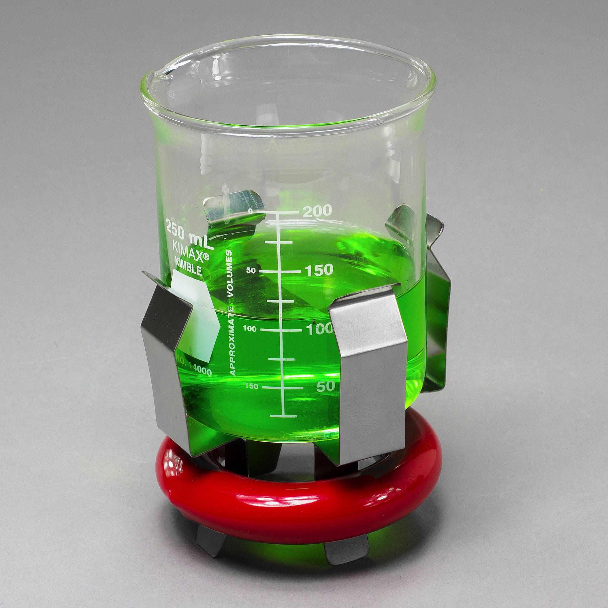 SP Bel-Art 0.75lb Weighted Beaker/Flask Holder with Vikem Vinyl Coating; For 250ml Beakers