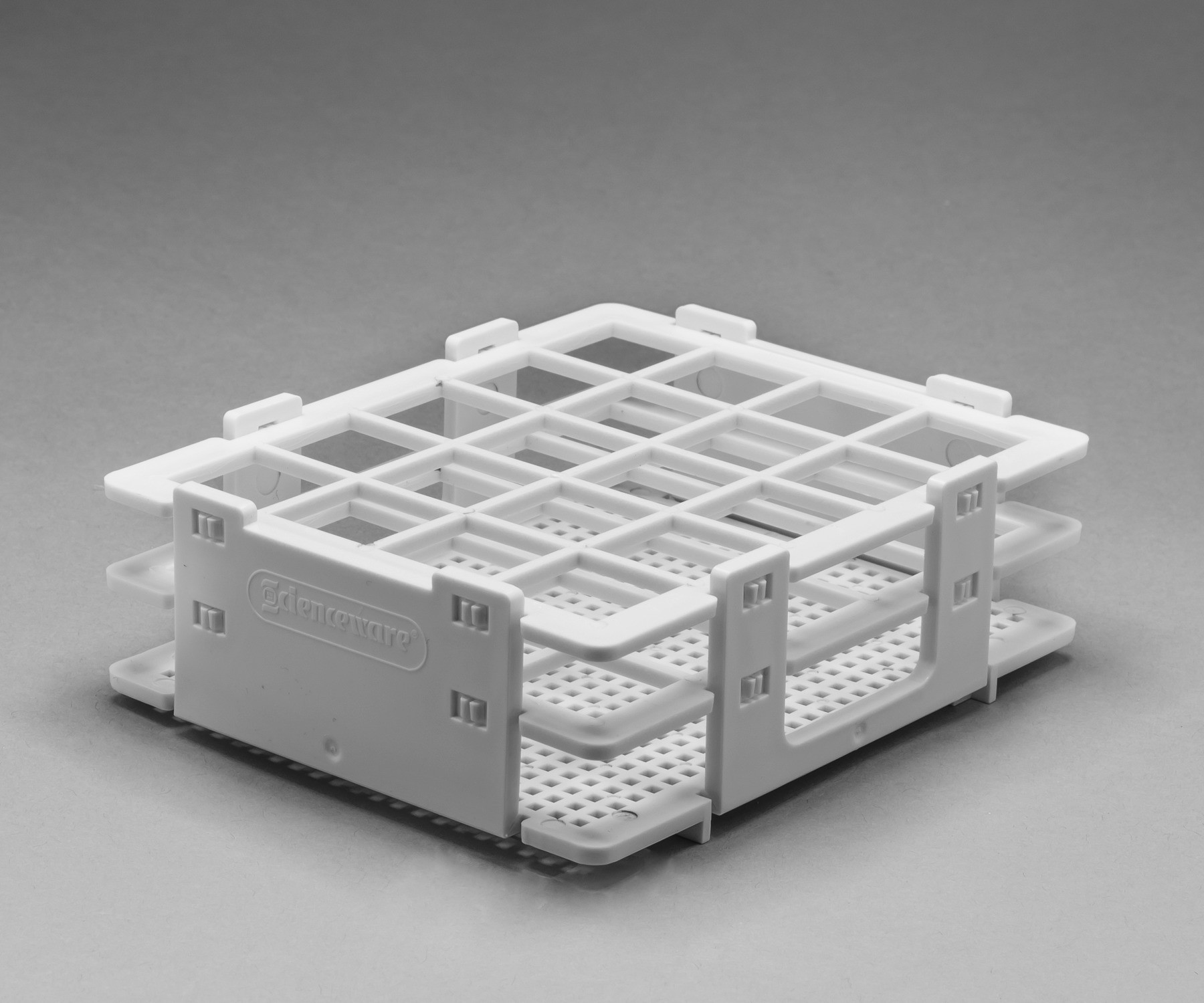 SP Bel-Art No-Wire Bottle and Vial Rack; For 16-20mm Bottles and Vials, 20 Places