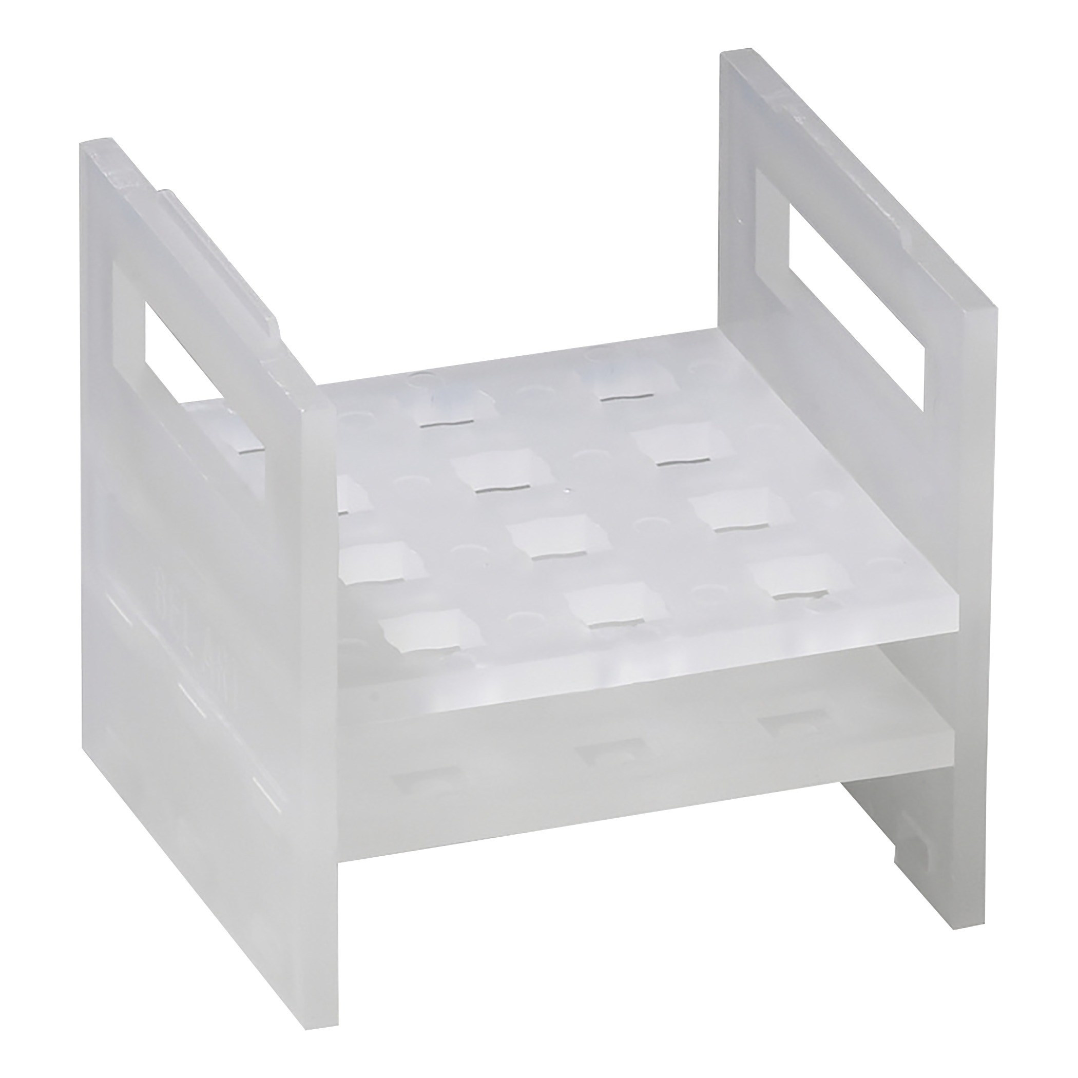SP Bel-Art Cuvette Rack; For 10mm Cuvettes, 12 Places, 4⅝ x 4¼ x 4⅜ in., Polypropylene