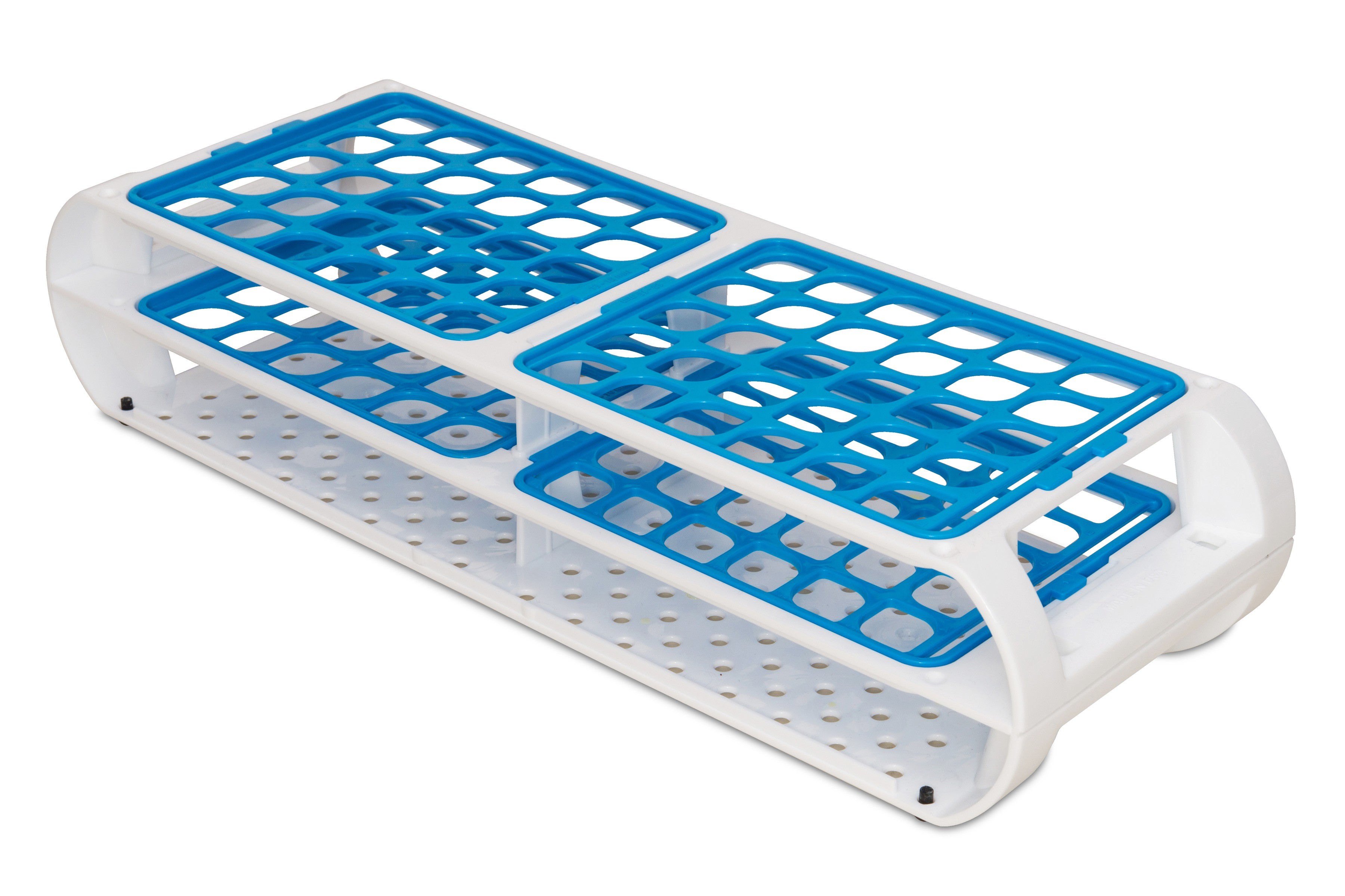 SP Bel-Art Switch-Grid Test Tube Rack; 60 Places, For 13-16mm Tubes, Blue