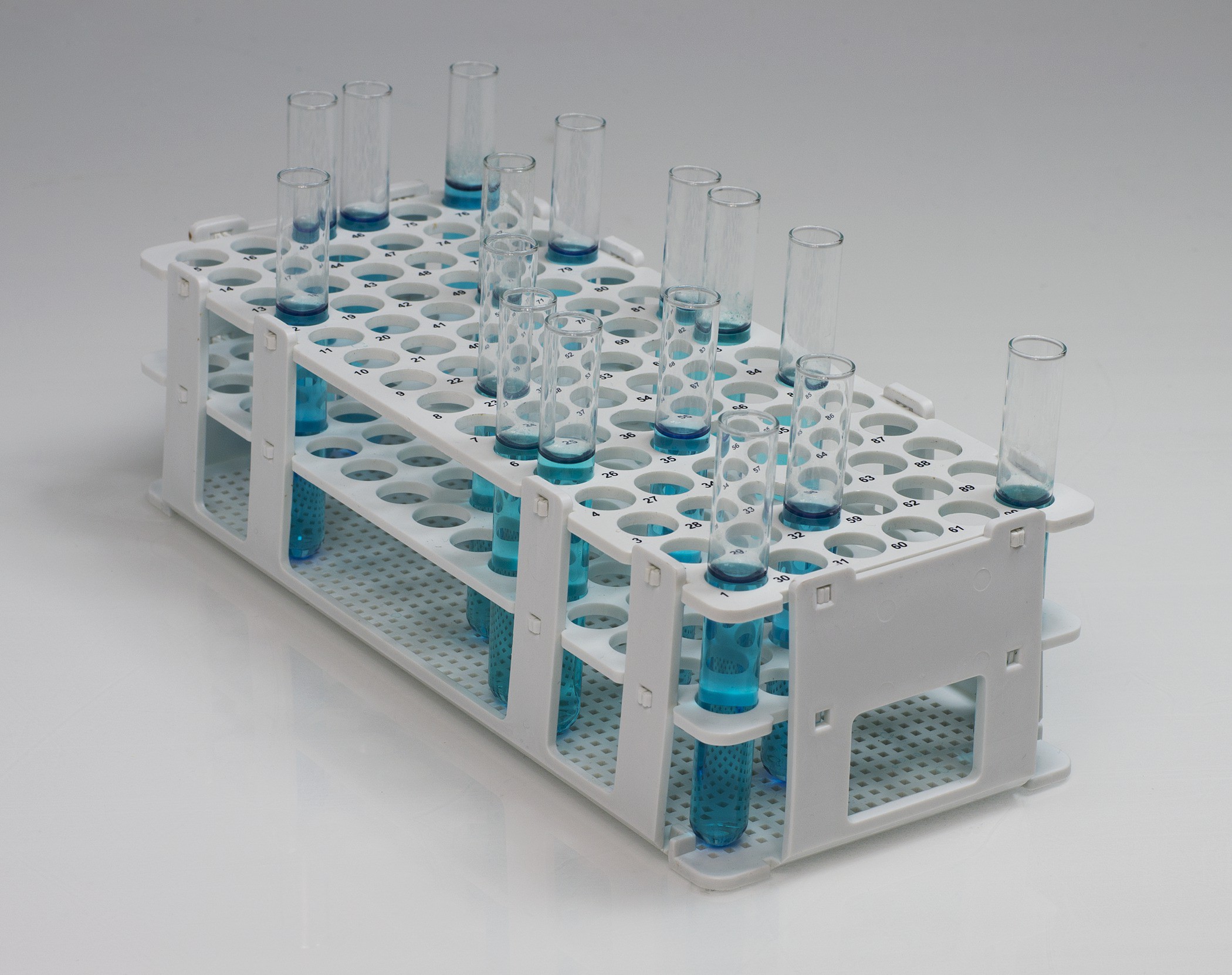 BelArt Indexed Test Tube Rack; For 1013mm Tubes, 90 Places, Standard