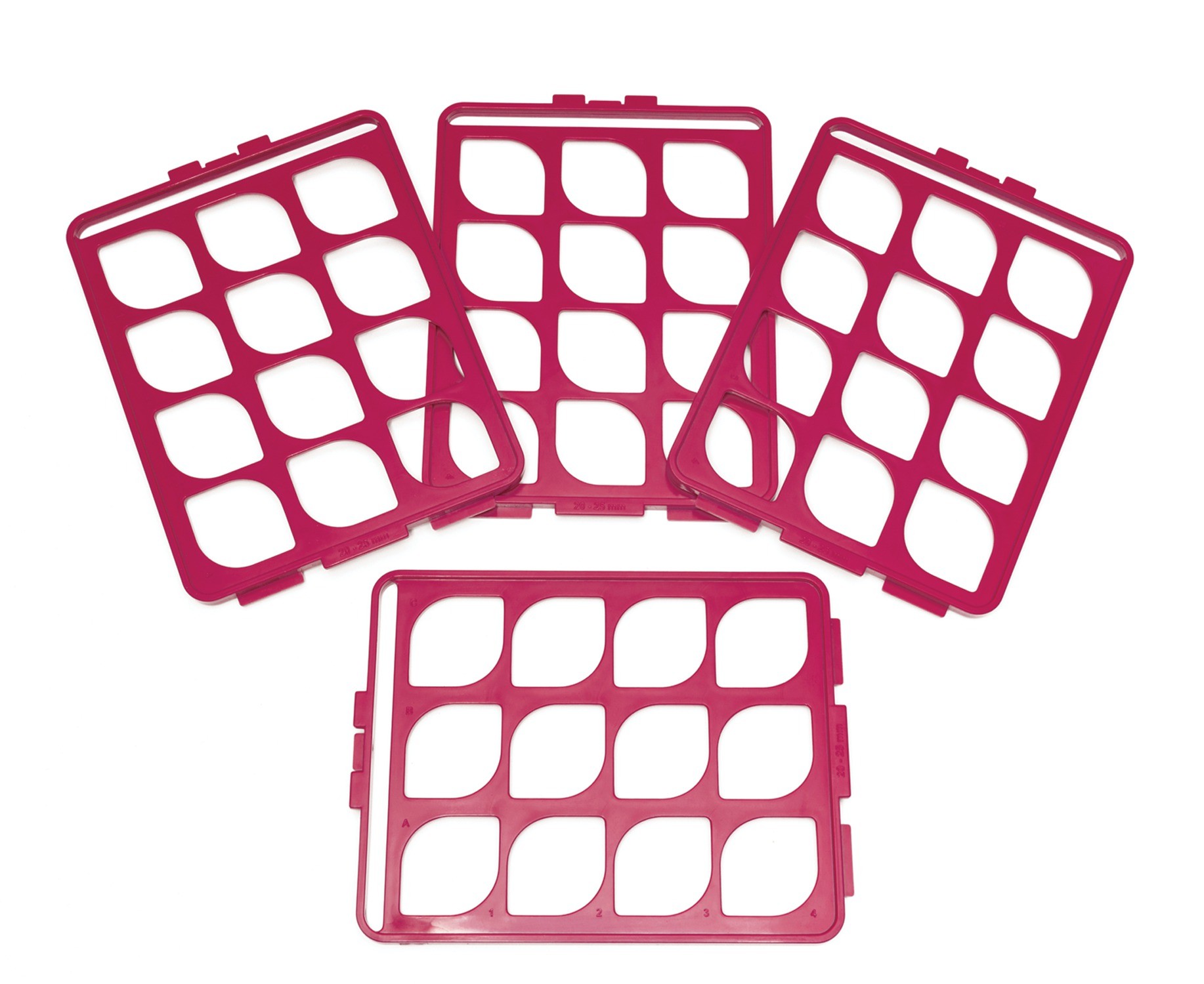 SP Bel-Art Switch-Grid Test Tube Rack Grids; For 20-25mm Tubes, Fuchsia (Pack of 4)