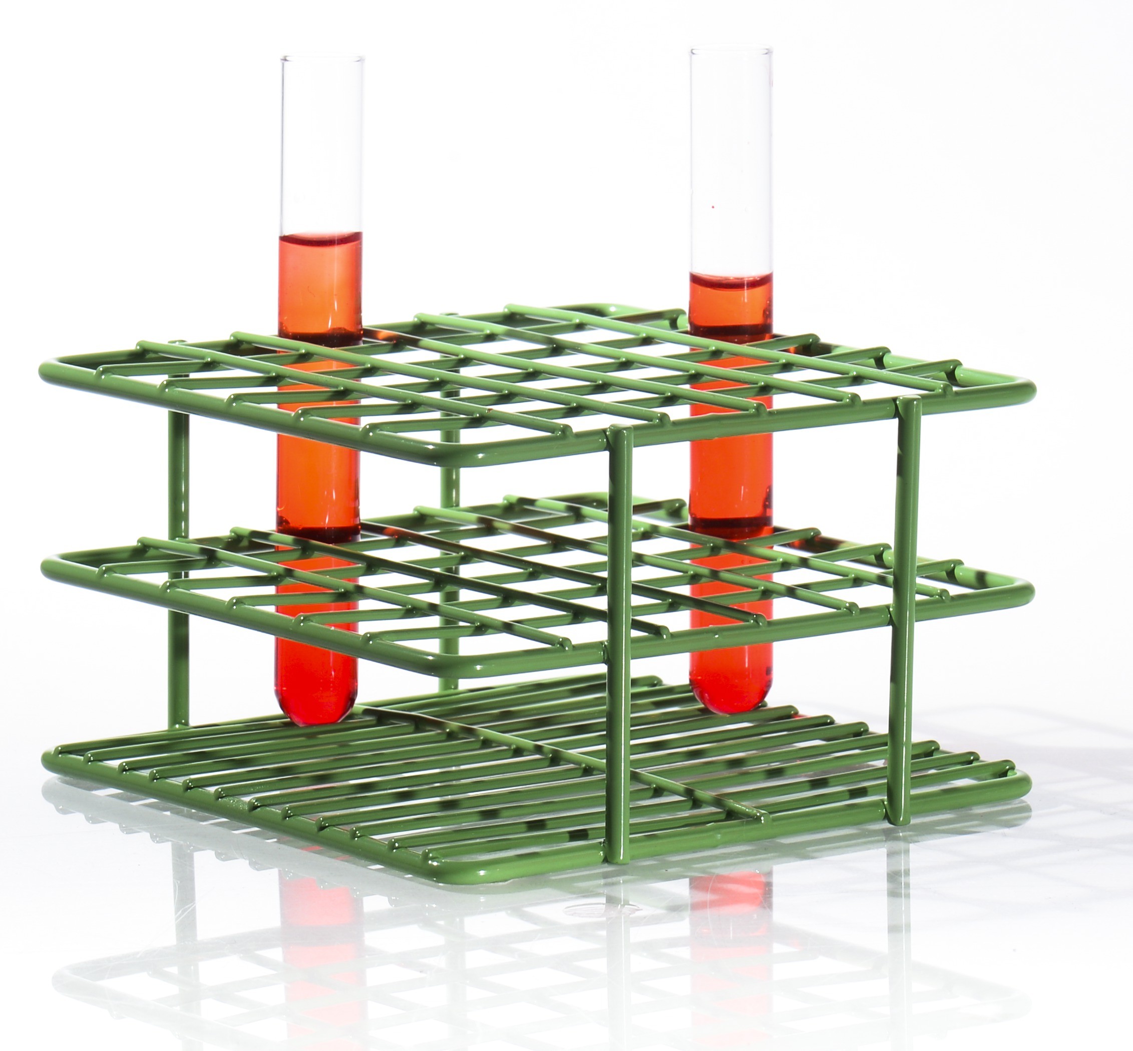 SP Bel-Art Poxygrid “Half-Size” Test Tube Rack; For 10-13mm Tubes, 36 Places, Green