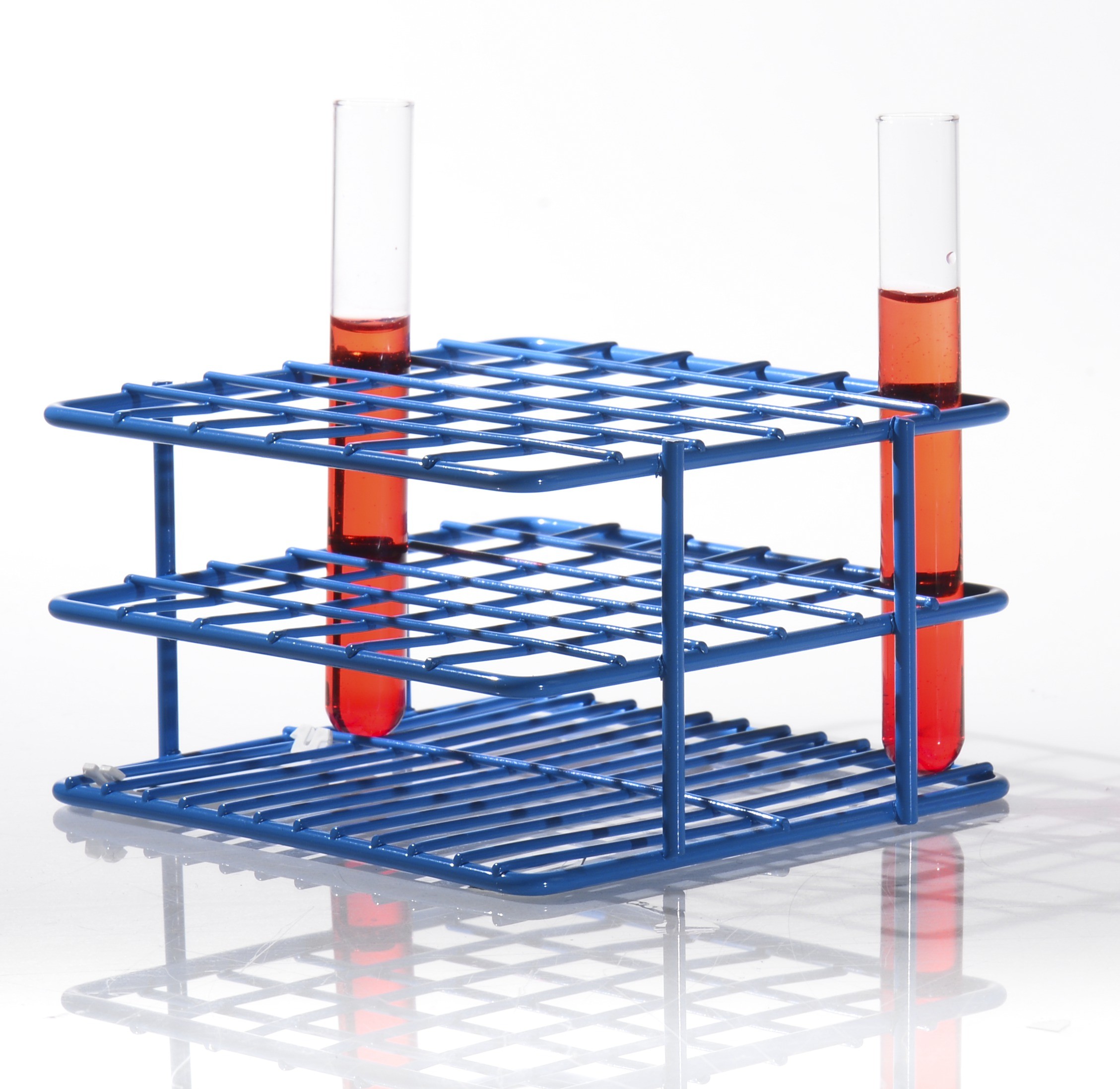 SP Bel-Art Poxygrid “Half-Size” Test Tube Rack; For 10-13mm Tubes, 36 Places, Blue