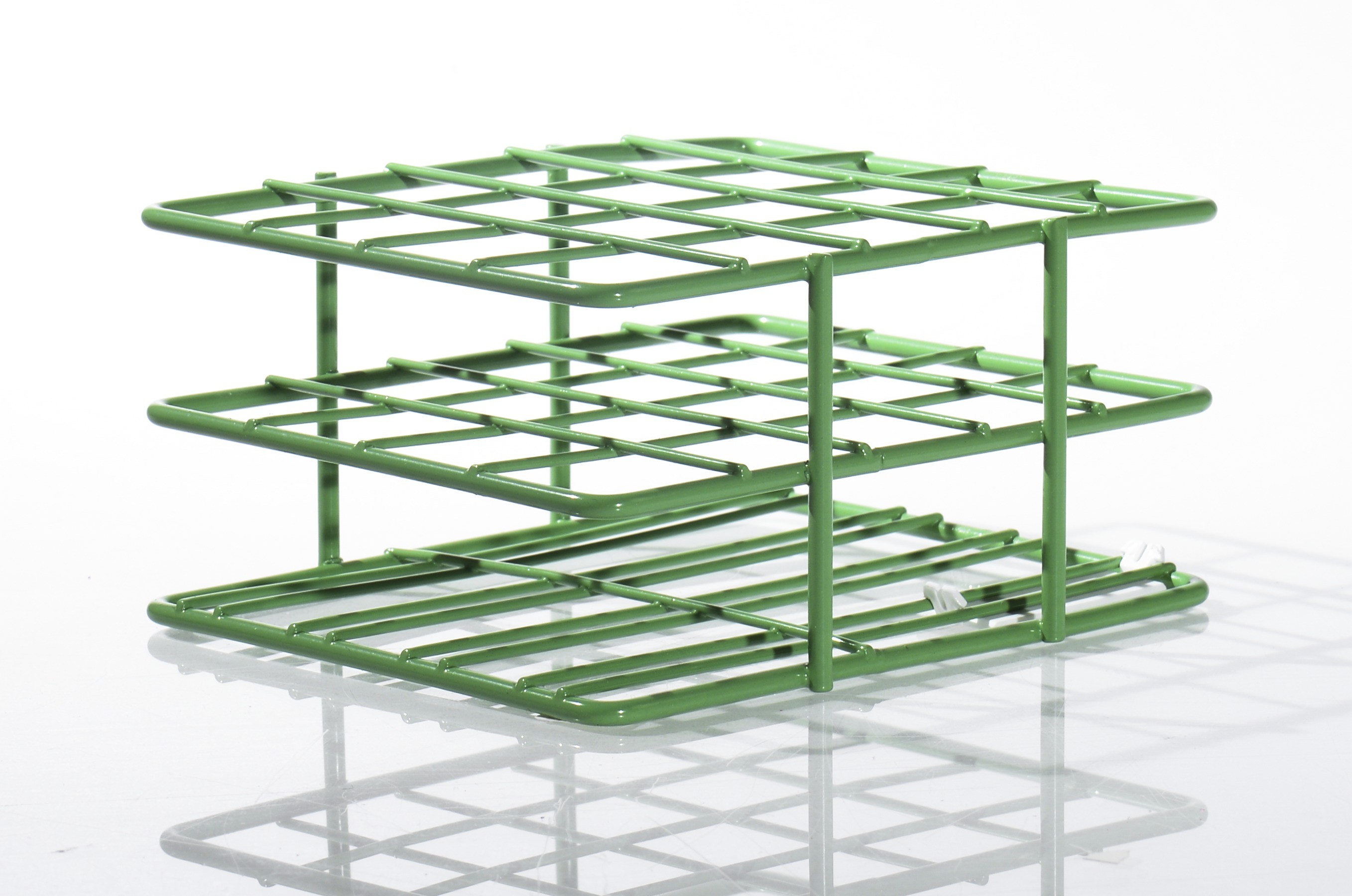 SP Bel-Art Poxygrid “Half-Size” Test Tube Rack; For 16-20mm Tubes, 20 Places, Green