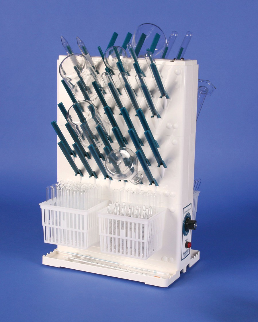 SP Bel-Art Lab-Aire II Polypropylene Double-Sided Electric Benchtop Glassware Dryer; 3 Tier, 120V, 16.75 x 10 x 22.7 in.