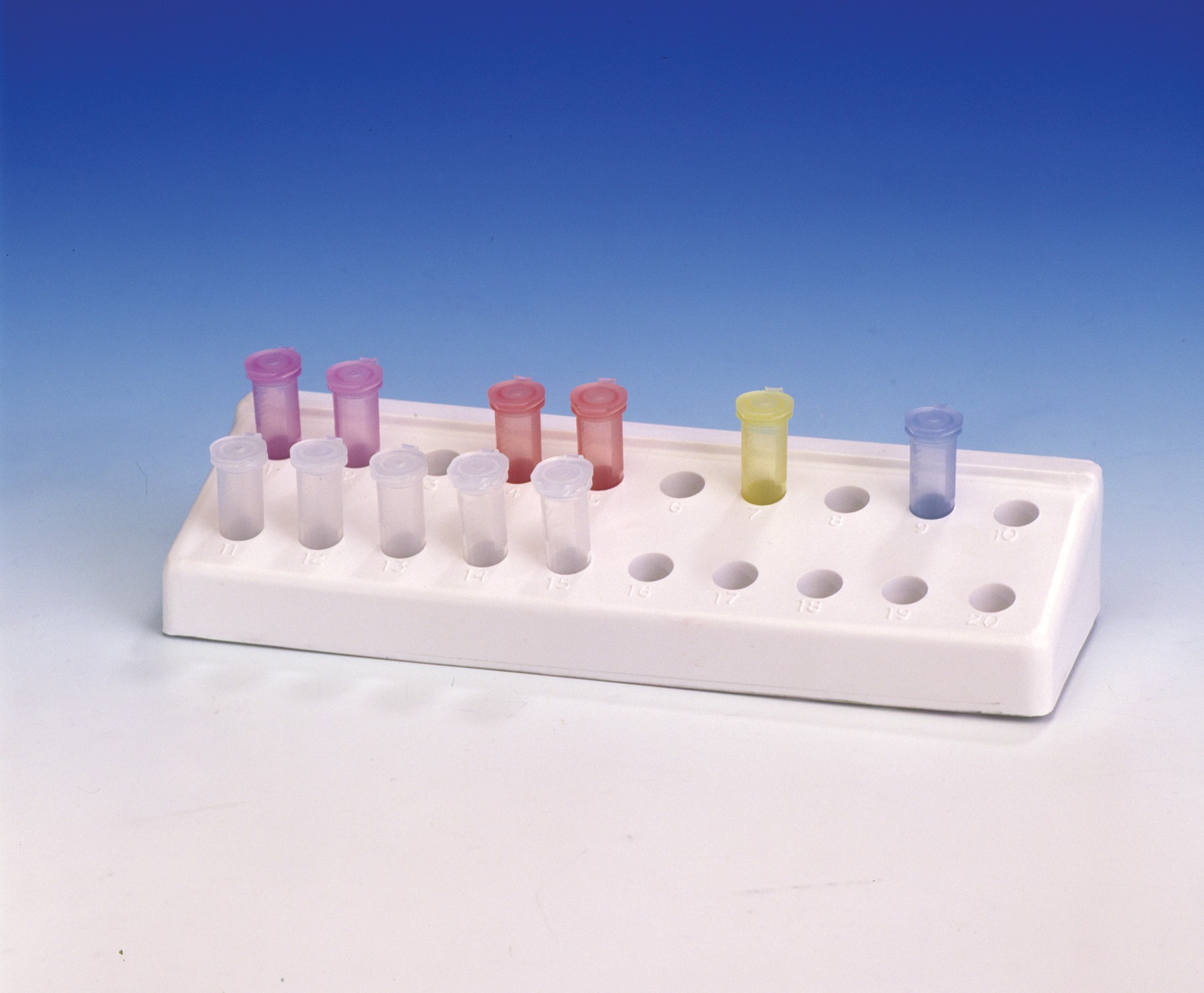 SP Bel-Art Microcentrifuge Tube Rack; For 1.5ml Tubes, 20 Places