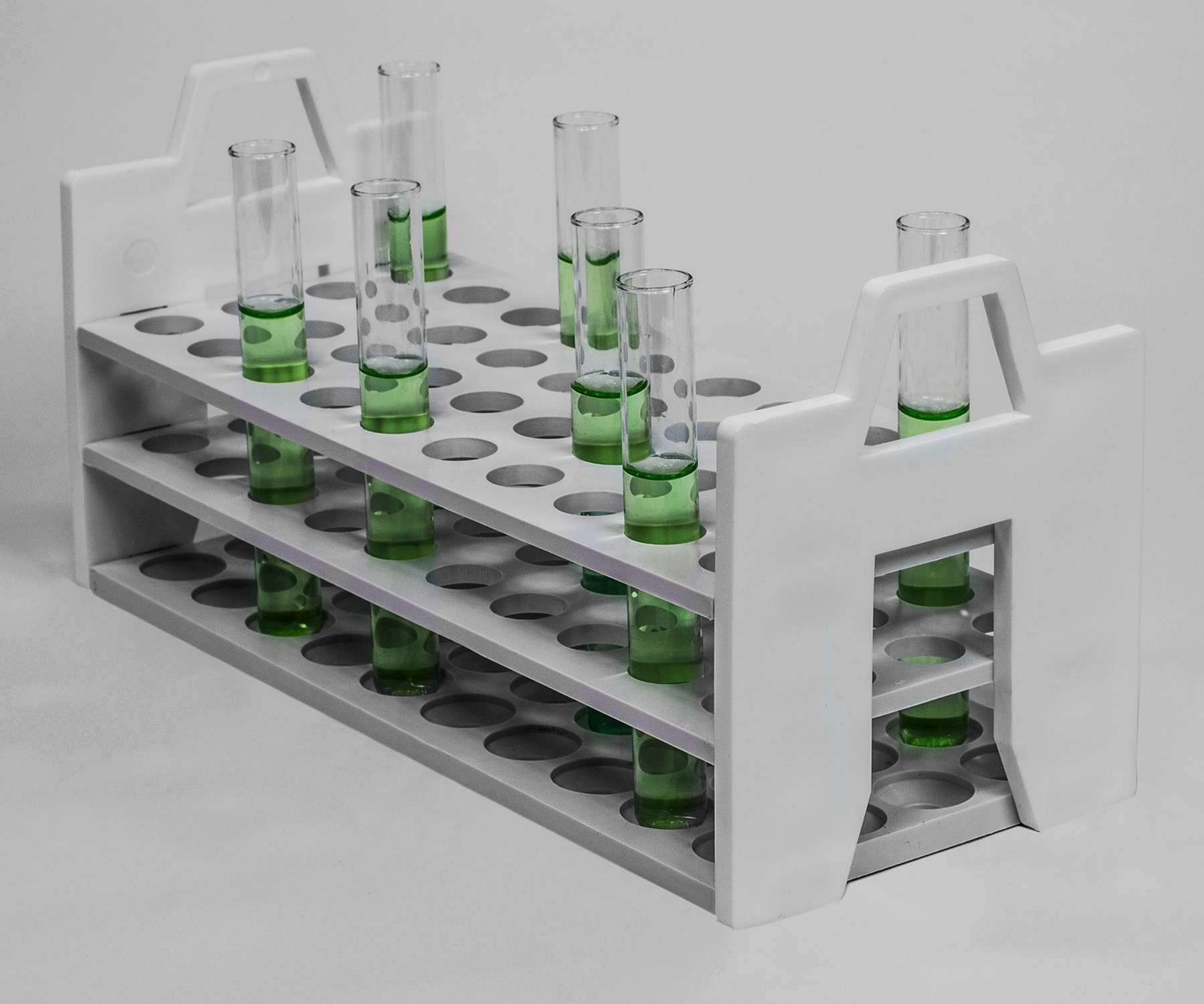 SP Bel-Art Stack Rack Test Tube Rack; For 13-16mm Tubes, 40 Places, Polypropylene
