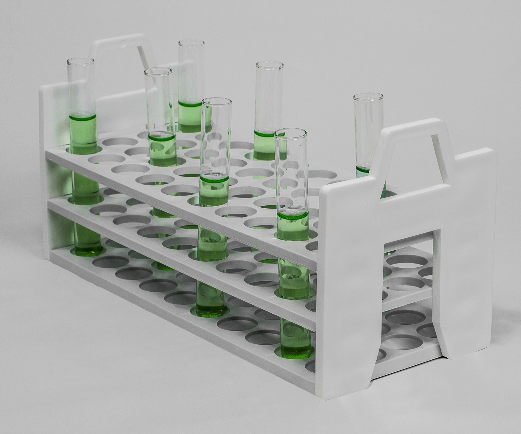 SP Bel-Art Stack Rack Test Tube Rack; For 16-20mm Tubes, 40 Places, Polypropylene