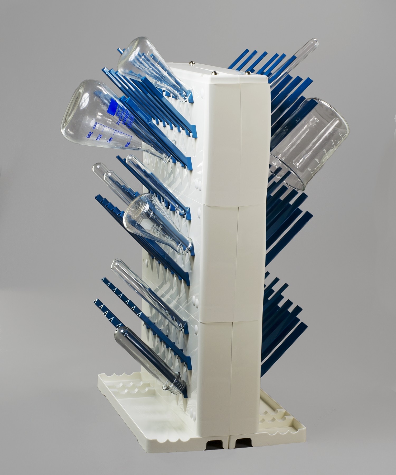 SP Bel-Art Lab-Aire II Double-Sided Non-Electric Benchtop Glassware Dryer; 3 Tier, 14.75 x 10 x 22.4 in.