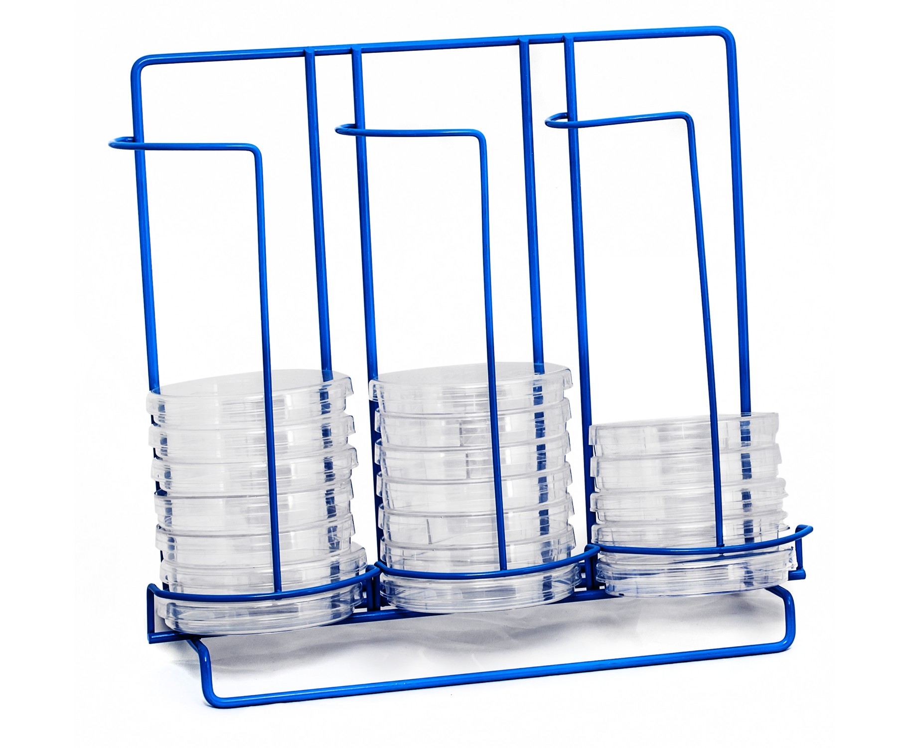 SP Bel-Art Poxygrid 100mm Petri Dish Dispensing Rack; 5¾ x 12¾ x 11 in., 33 Places
