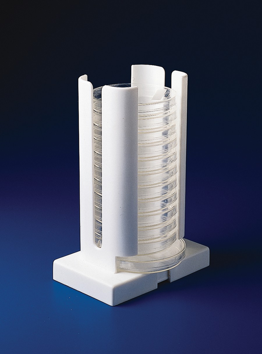 BelArt Adjustable Width Petri Dish Dispenser Rack, 65mm to 100mm; ABS