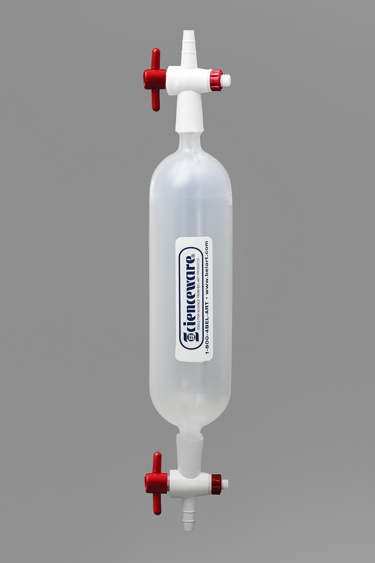 SP Bel-Art Polypropylene Gas Sampling Bulb with Stopcock Ends, 250cc