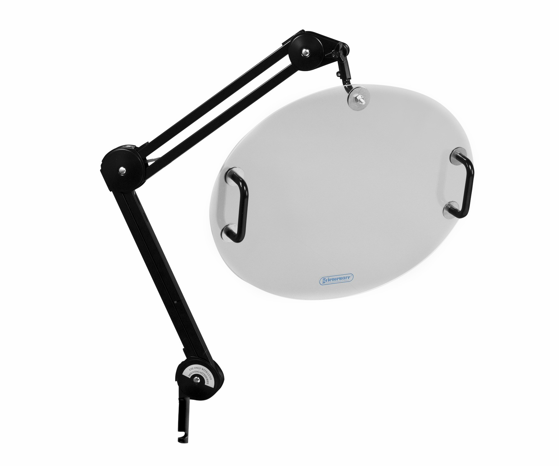 SP Bel-Art Splash Shield; 24 in. Articulating Arm, 12 x 15 in., Plexiglass