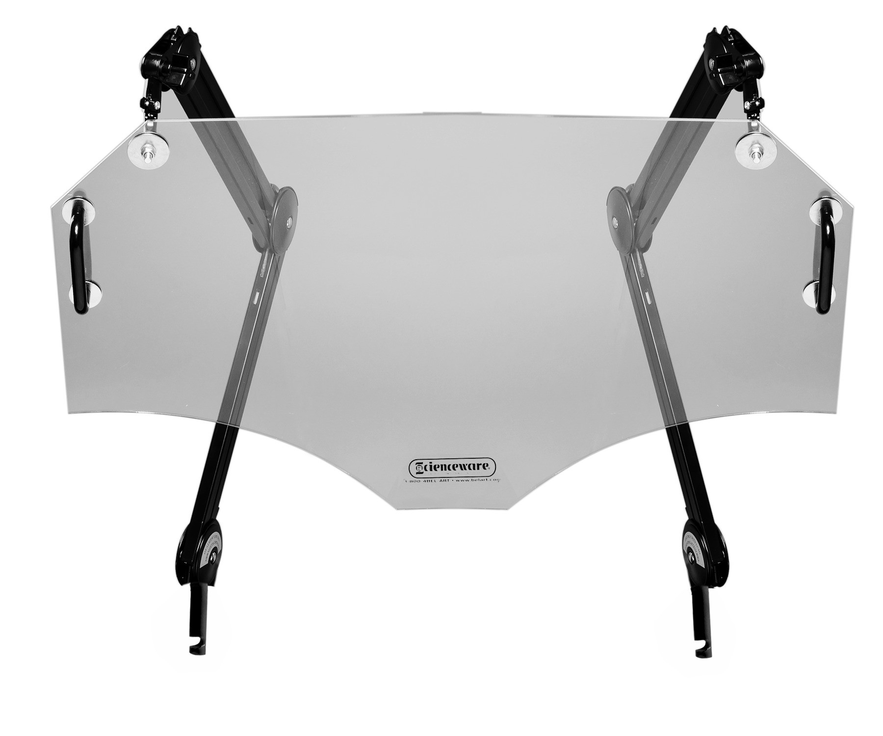 SP Bel-Art Splash Shield; 2 38 in. Articulating Arms, 15 x 24 in., Plexiglass