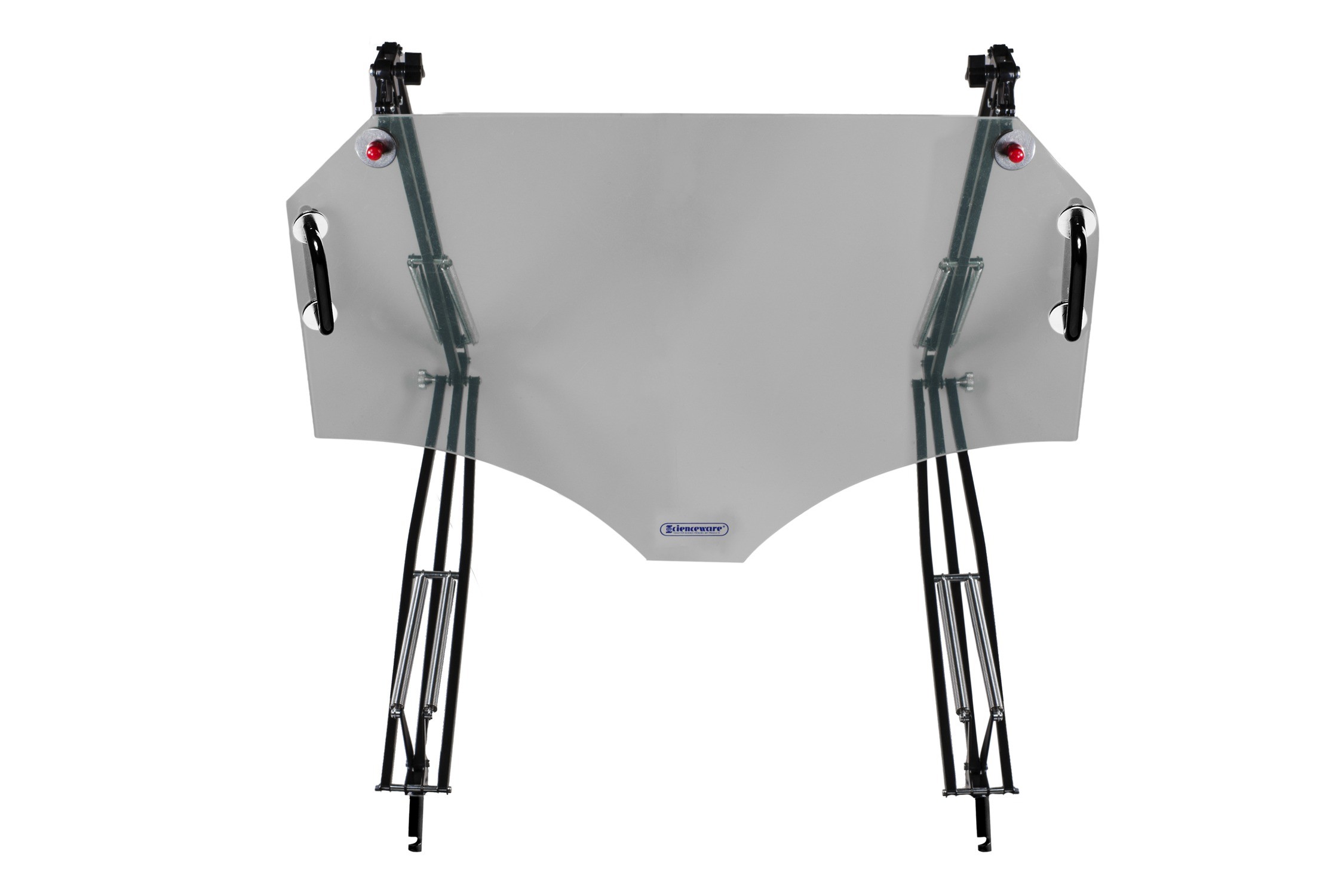 SP Bel-Art Splash Shield; 2 24 in. Articulating Arms, 15 x 24 in., Plexiglass