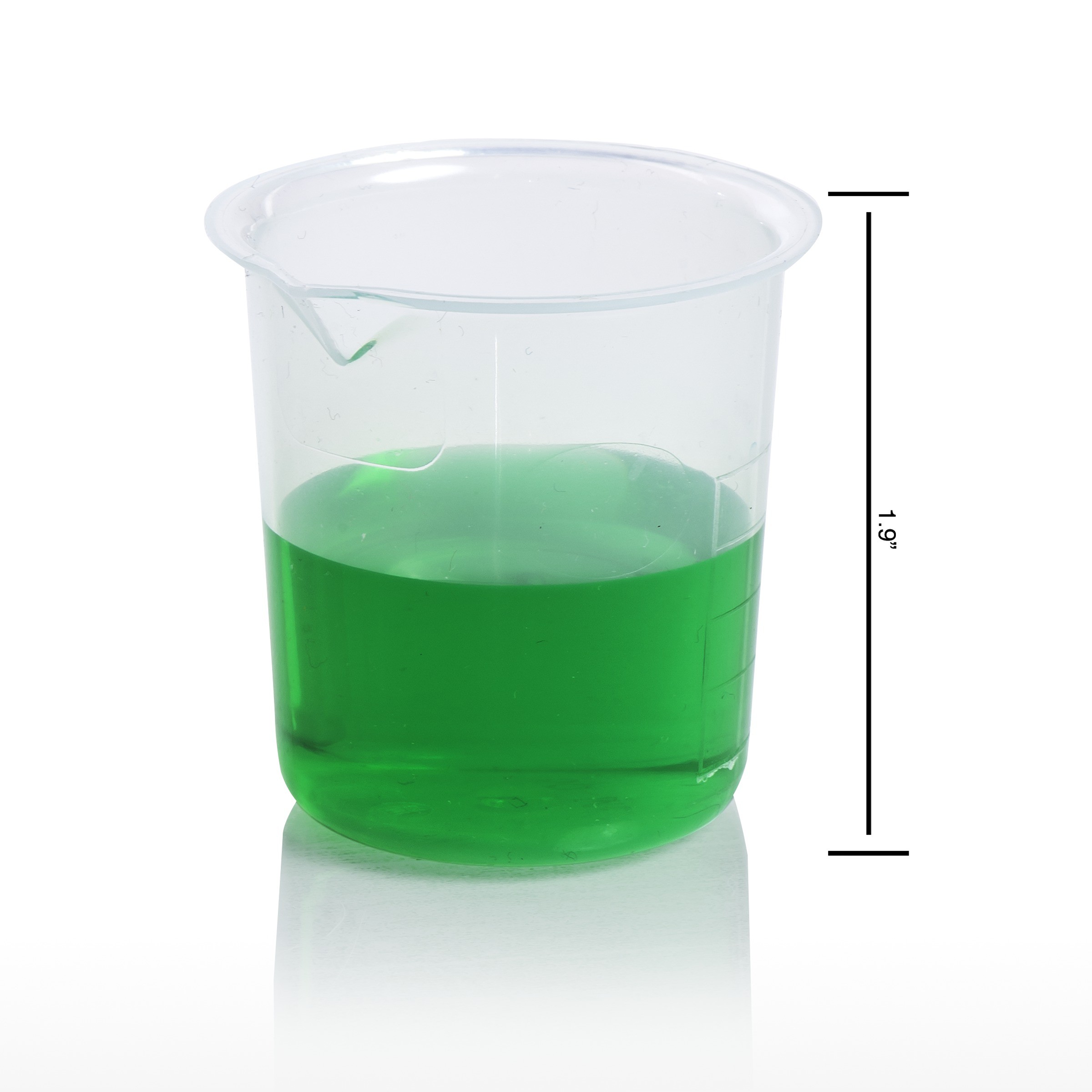 SP Bel-Art Graduated Griffin Low-Form 50ml Beakers; Polypropylene, 10ml Graduation (Pack of 12)