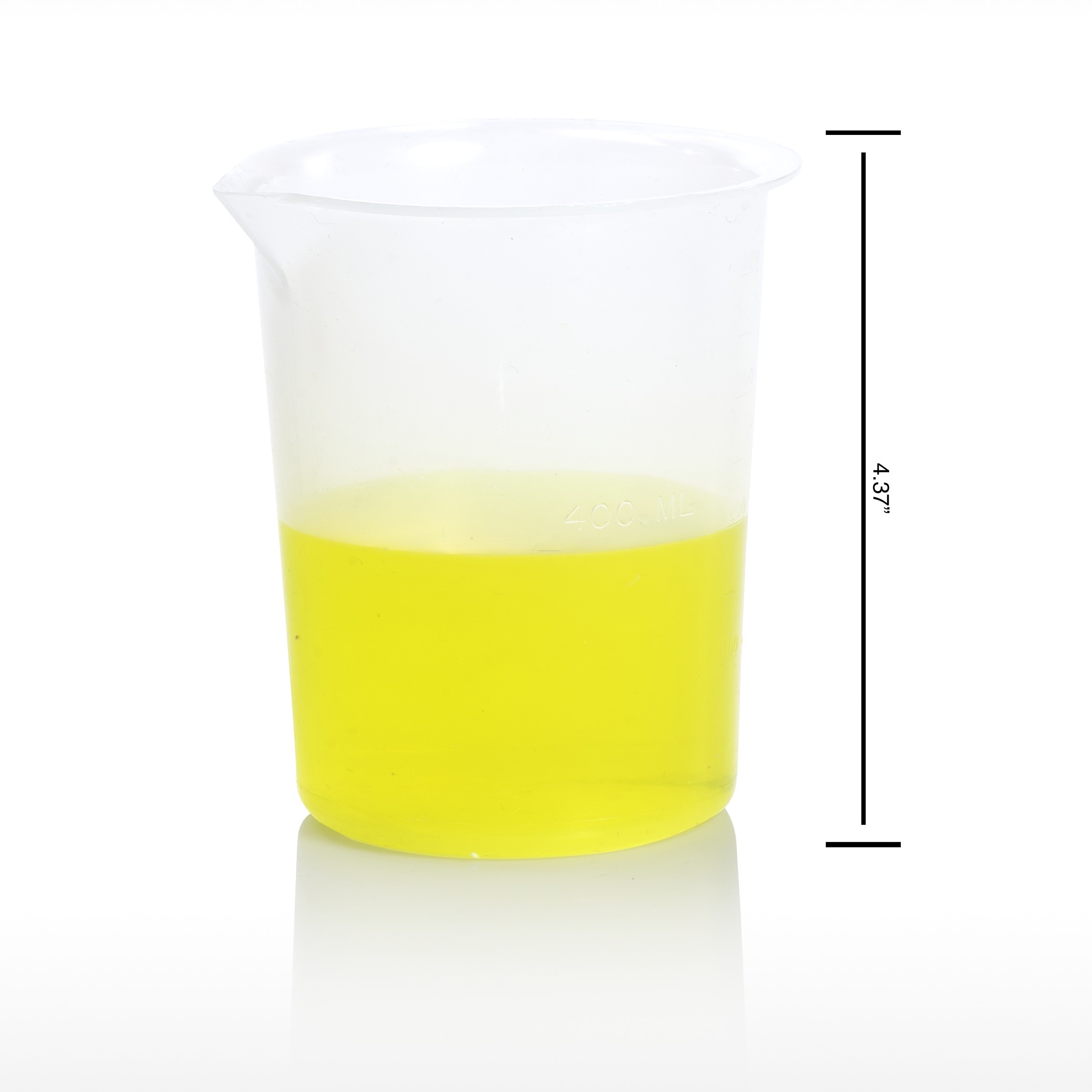 SP Bel-Art Graduated Griffin Low-Form 400ml Beakers; Polypropylene, 100ml Graduation (Pack of 6)