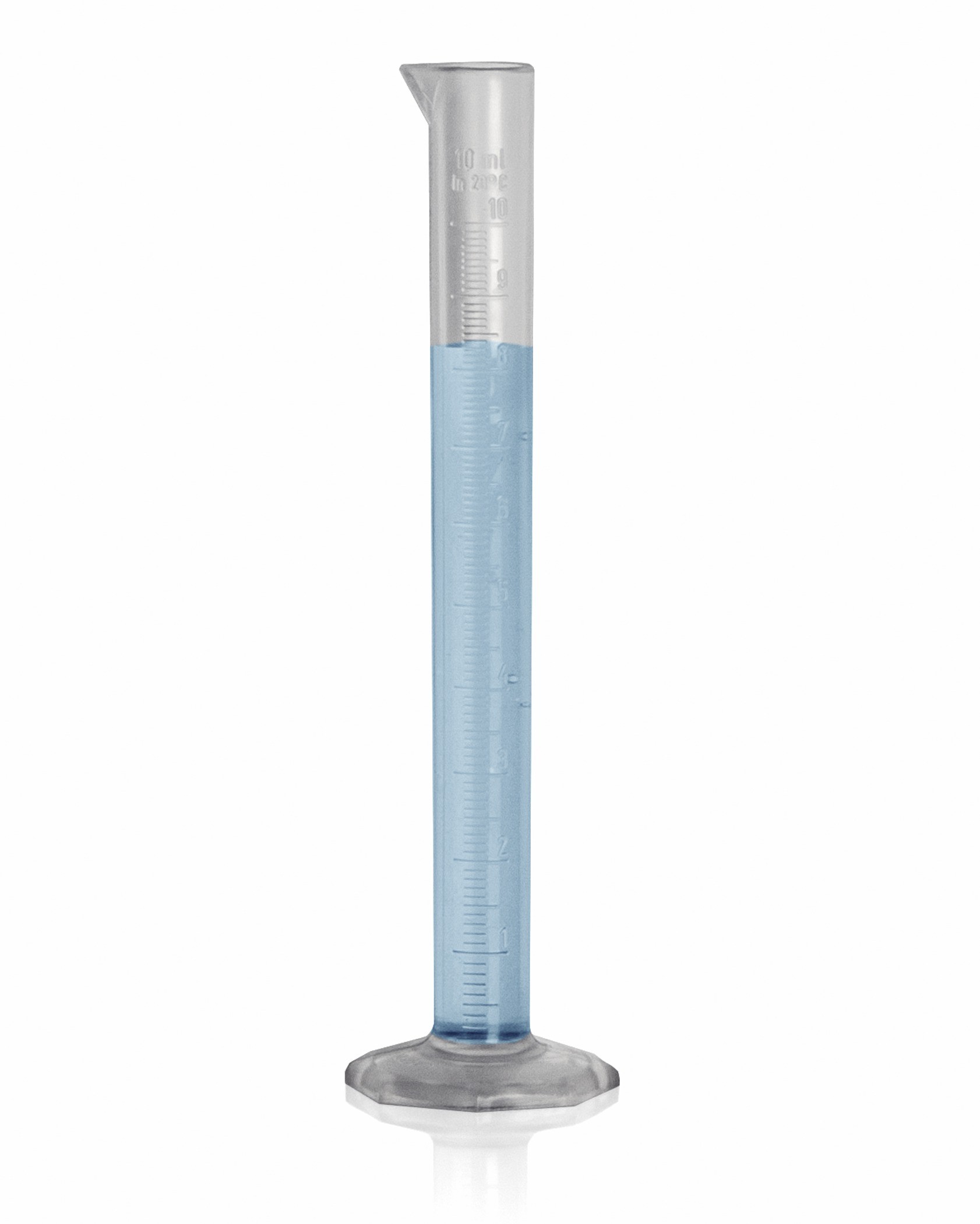 SP Bel-Art 10ml Clear TPX Graduated Cylinder; 0.1ml Graduation