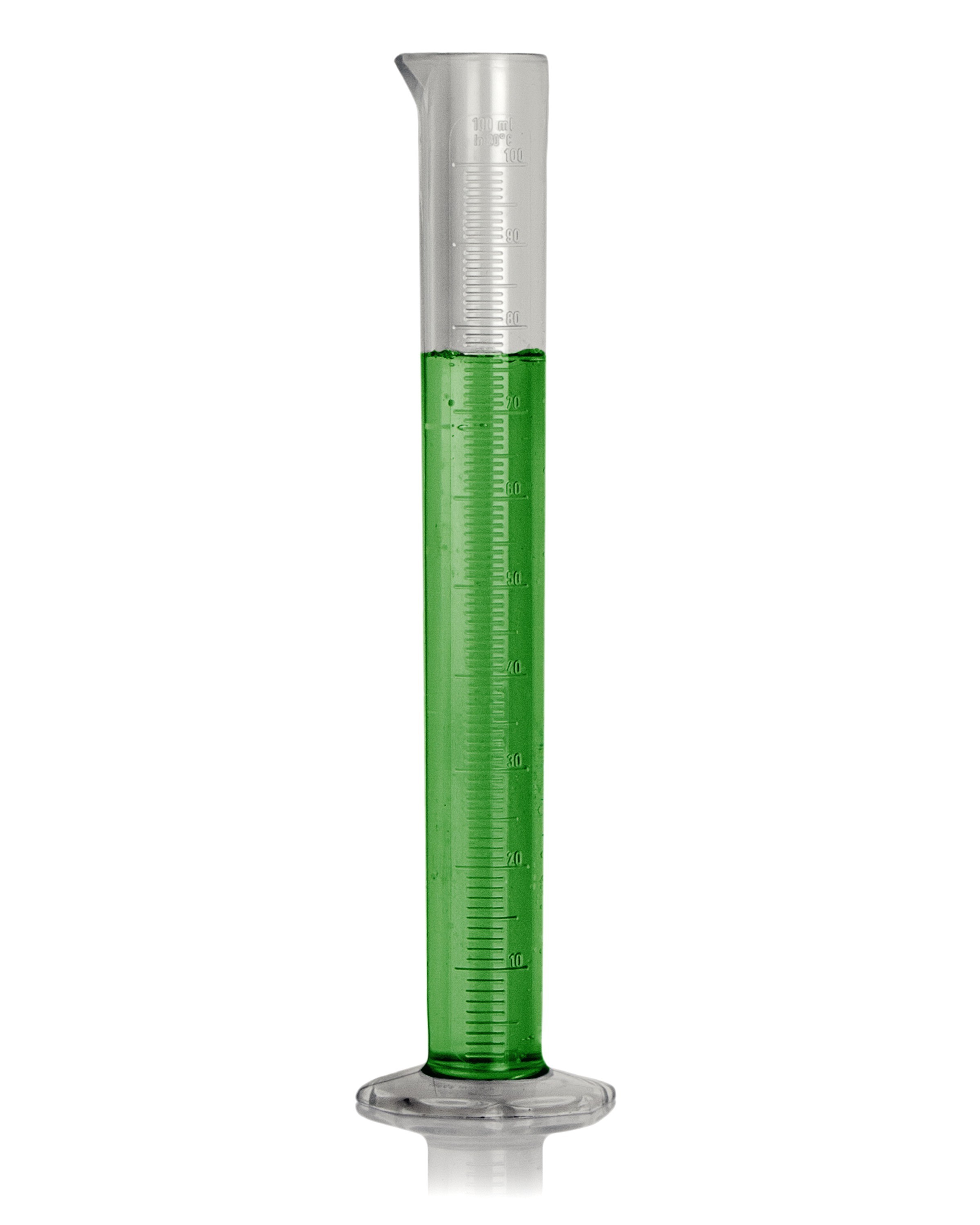 SP Bel-Art 100ml Clear TPX Graduated Cylinder; 1.0ml Graduation