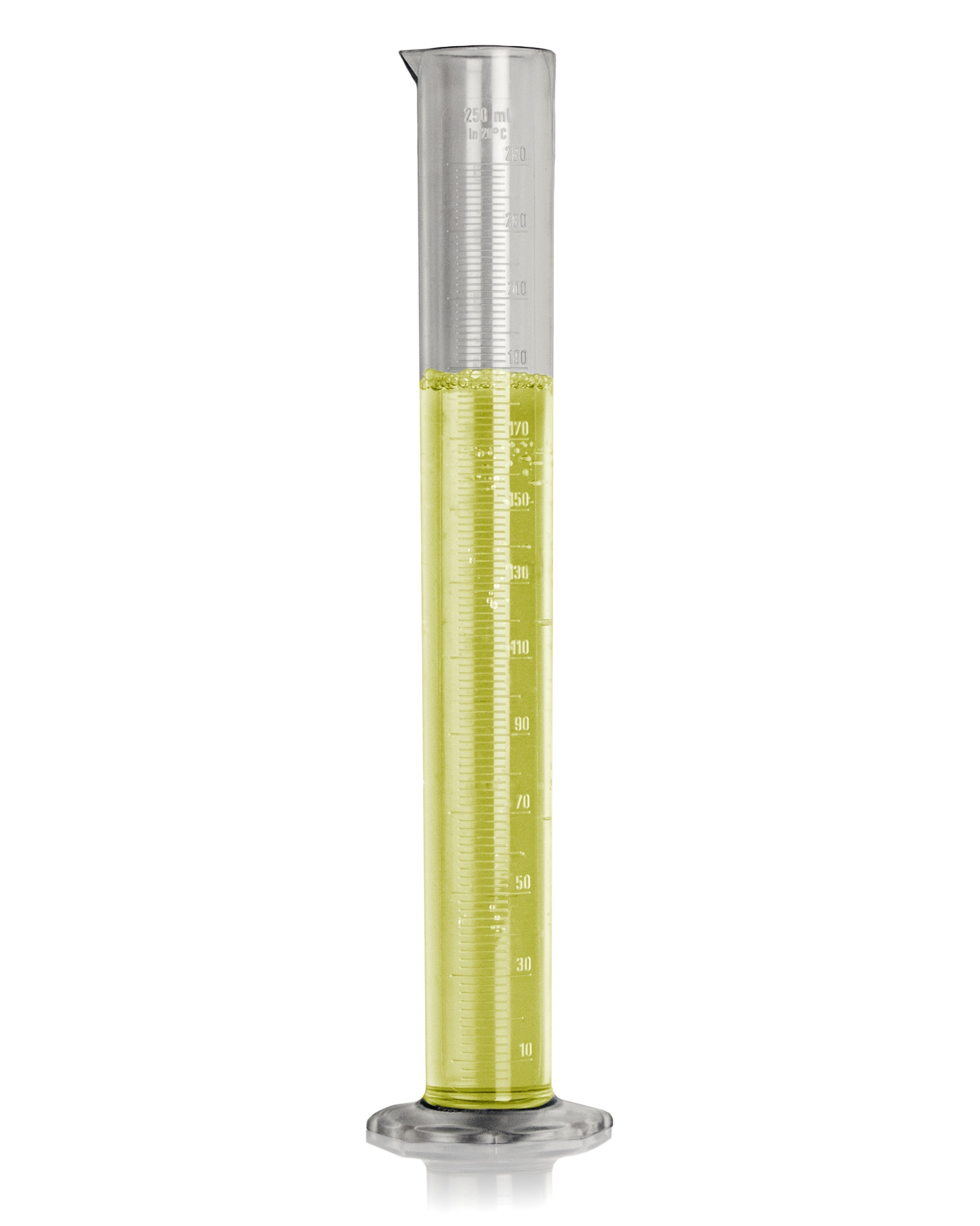 SP Bel-Art 250ml Clear TPX Graduated Cylinder; 2.0ml Graduation