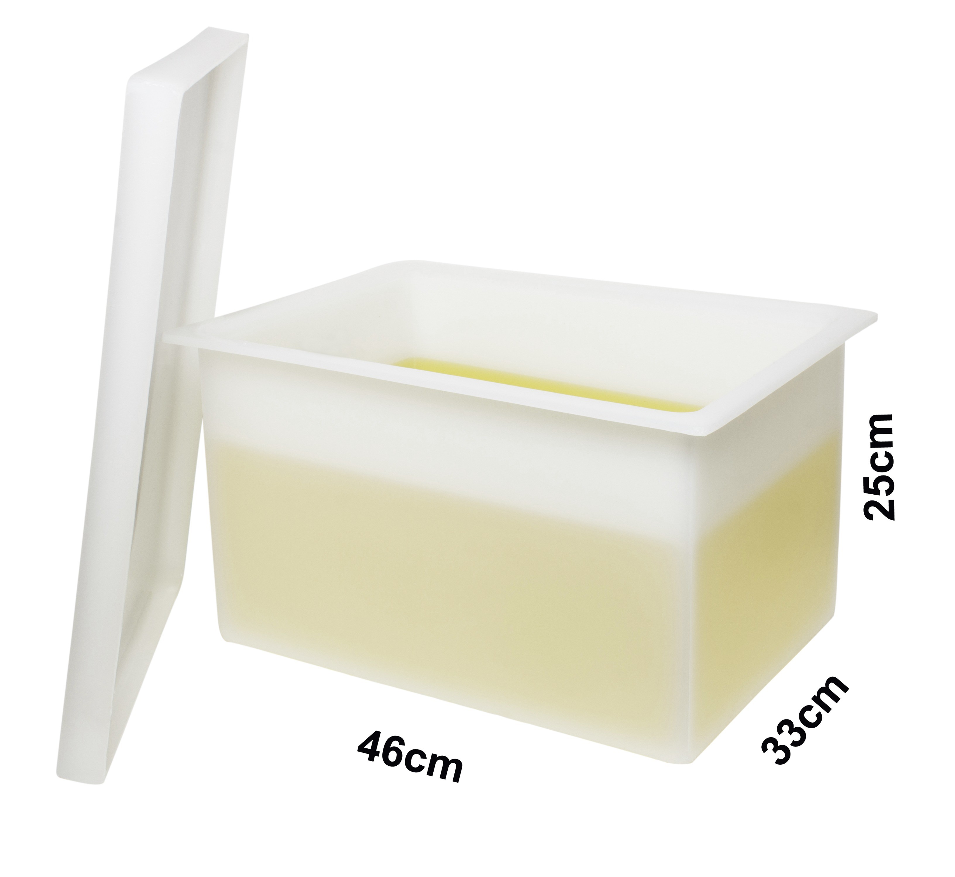SP Bel-Art Heavy Duty Polyethylene Rectangular Tank with Top Flanges, without Faucet; 18 x 13 x 10 in.